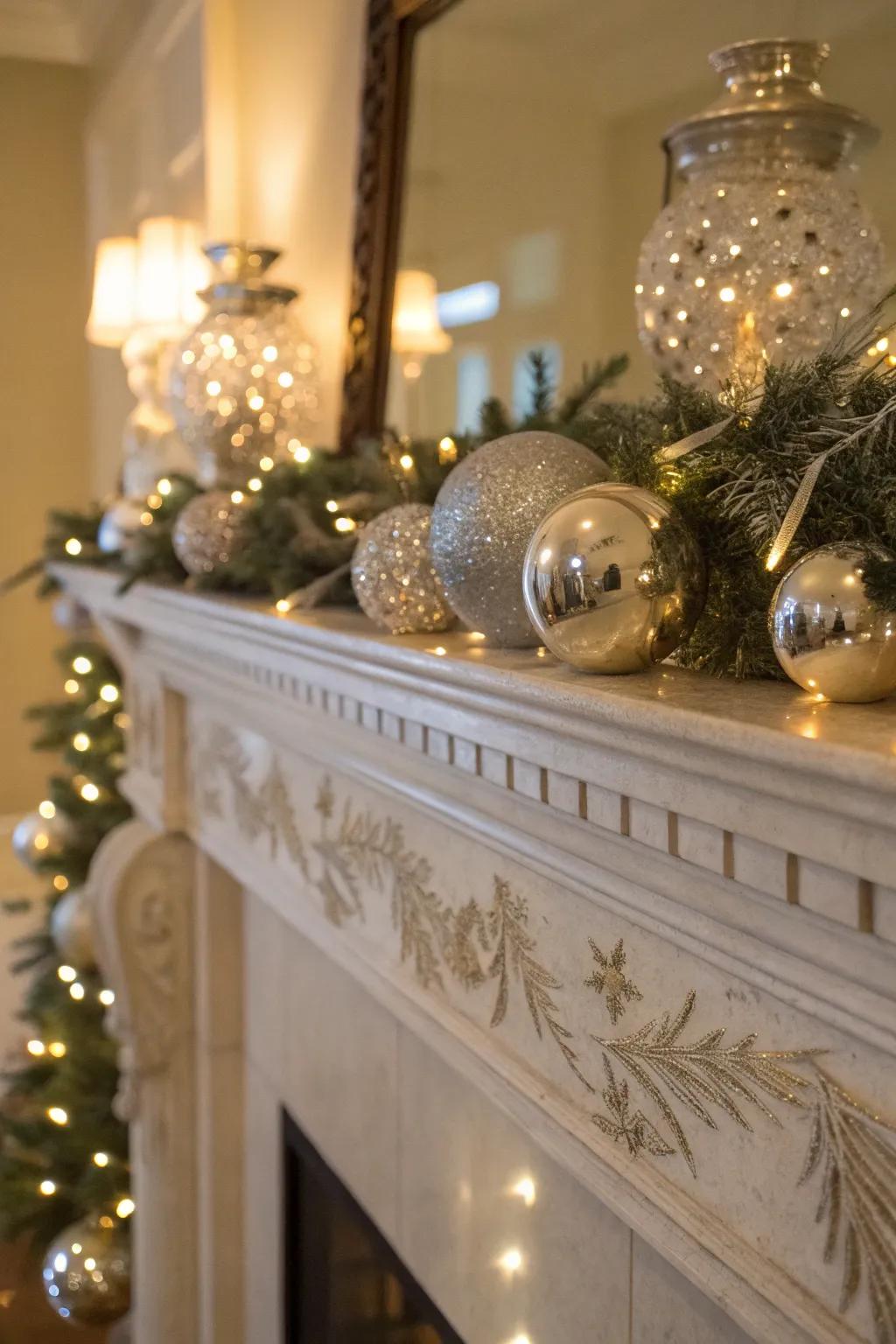 Metallic accents add a touch of luxury and shimmer.