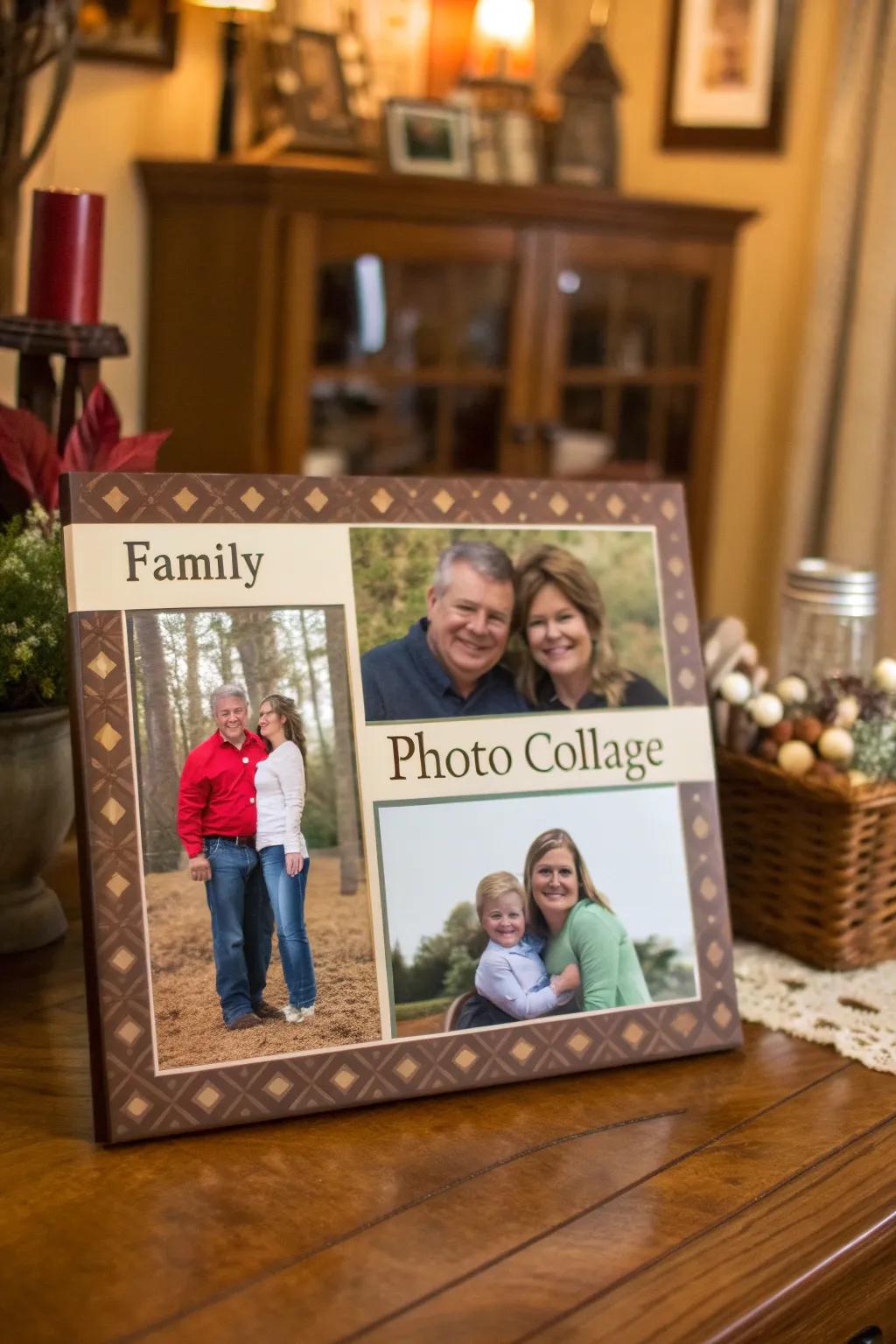 Personal accents featuring family names.
