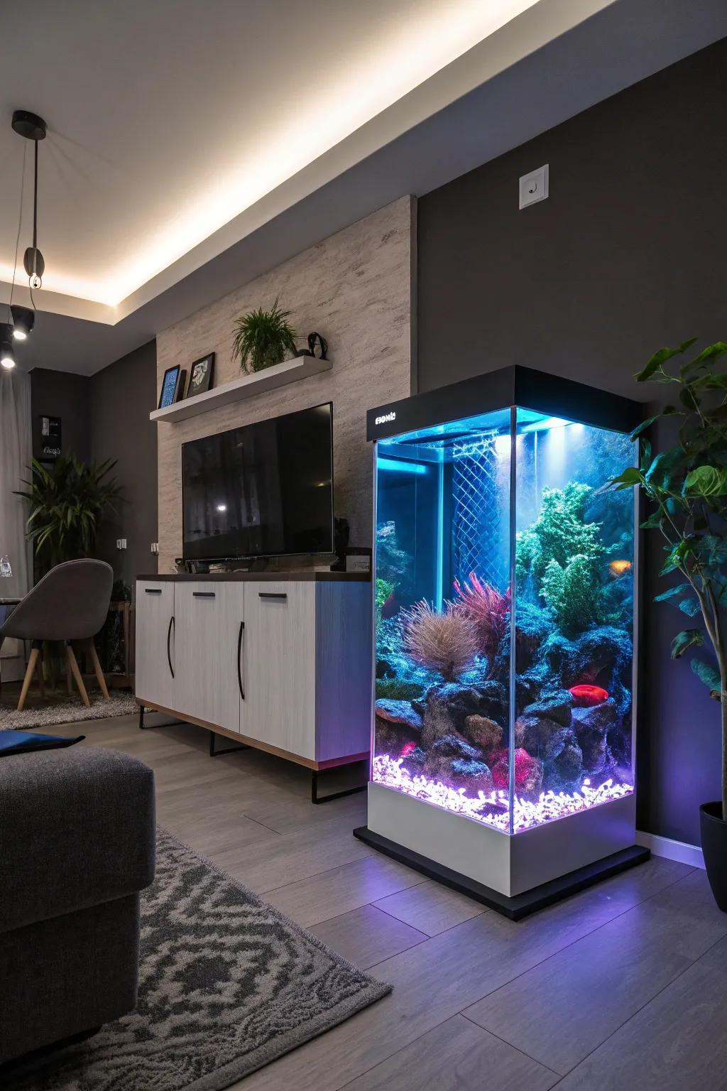 Add a futuristic touch with LED glow effects.