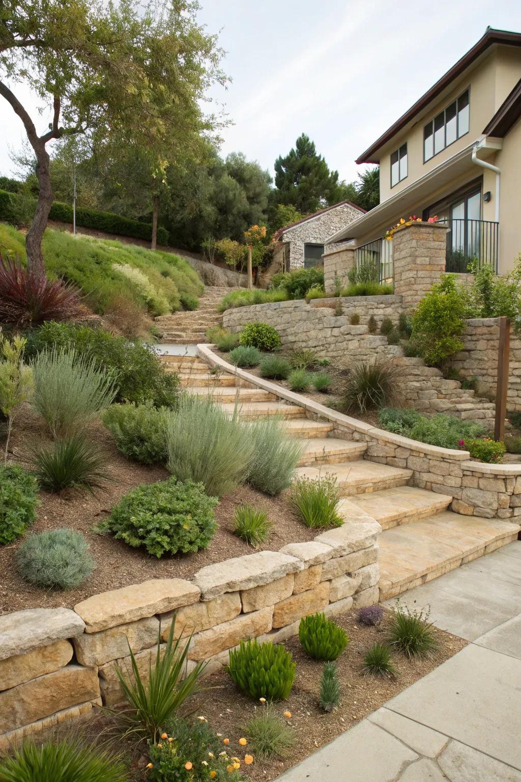 Terracing improves both form and function.