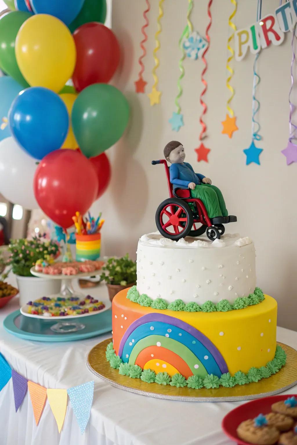 Dash into the upcoming decade with a dash of humor on this wheeled-themed dessert!