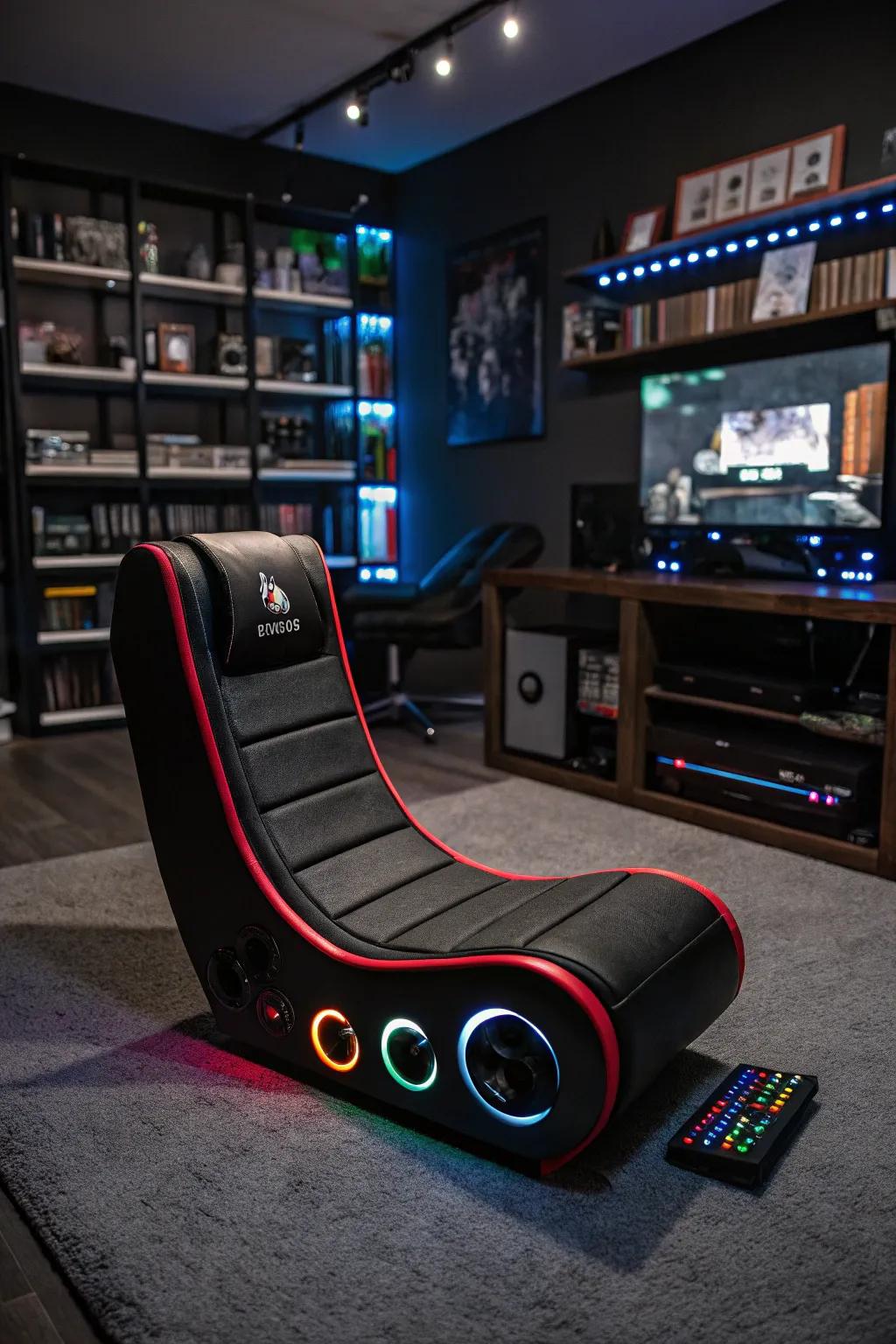 Immersive floor seats enriching the gaming dimension through innovative built-in attributes.
