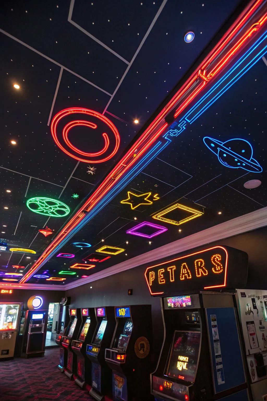 RetroGlow highlights inject a retro-futuristic charm into your gaming room.