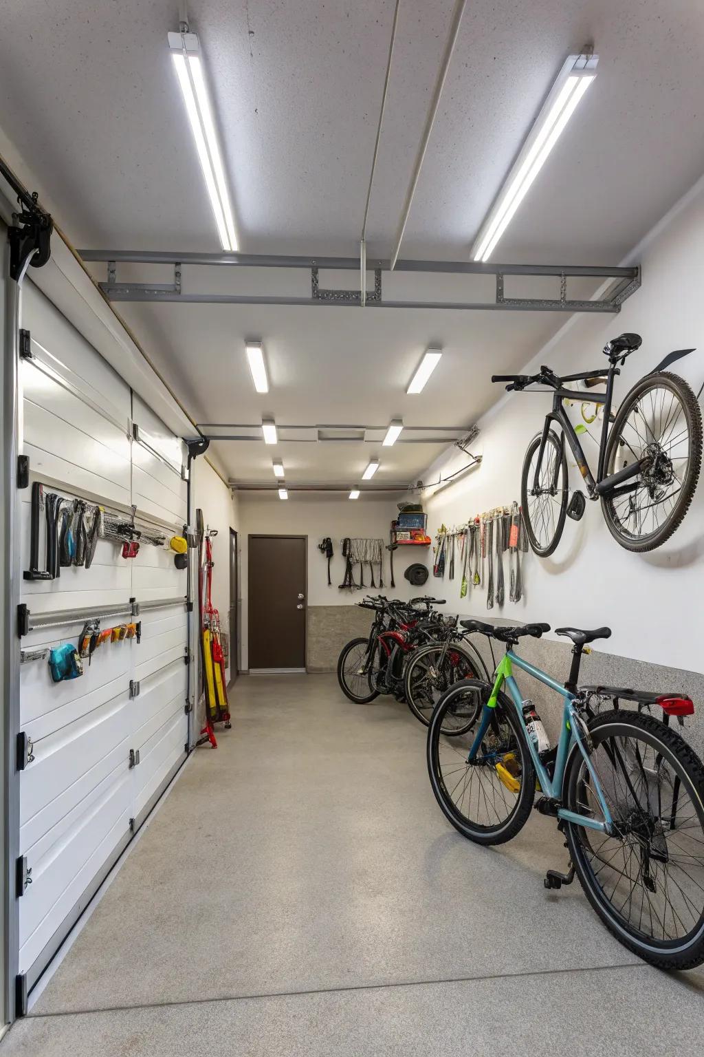 Superior lighting renders your garage welcoming and functional.