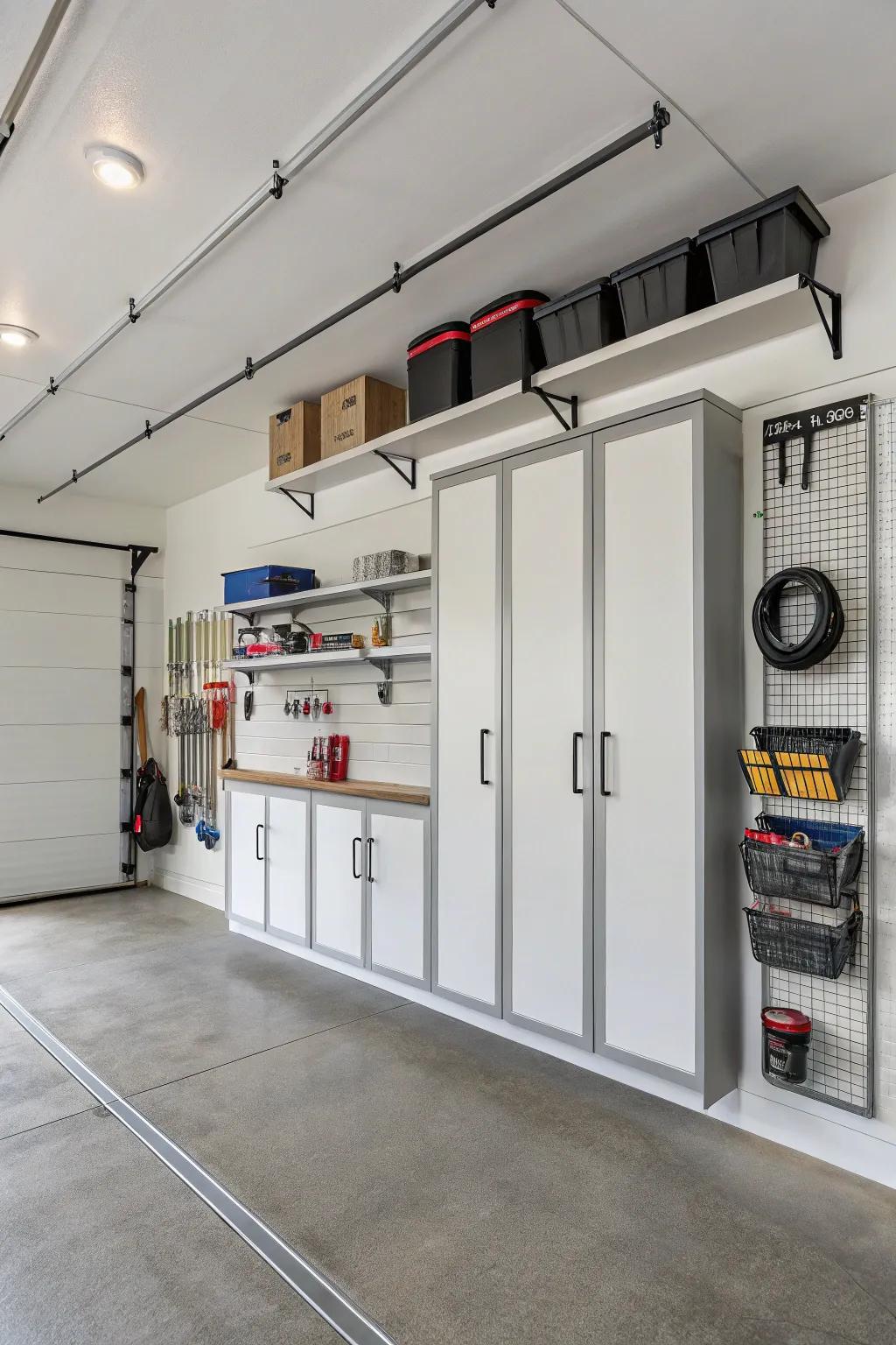 Smart storage keeps your converted space organized and clutter-free.