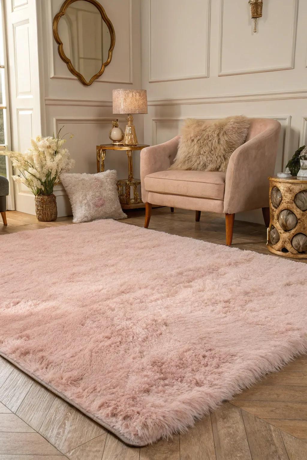 A soft rug adds warmth and texture to your space.