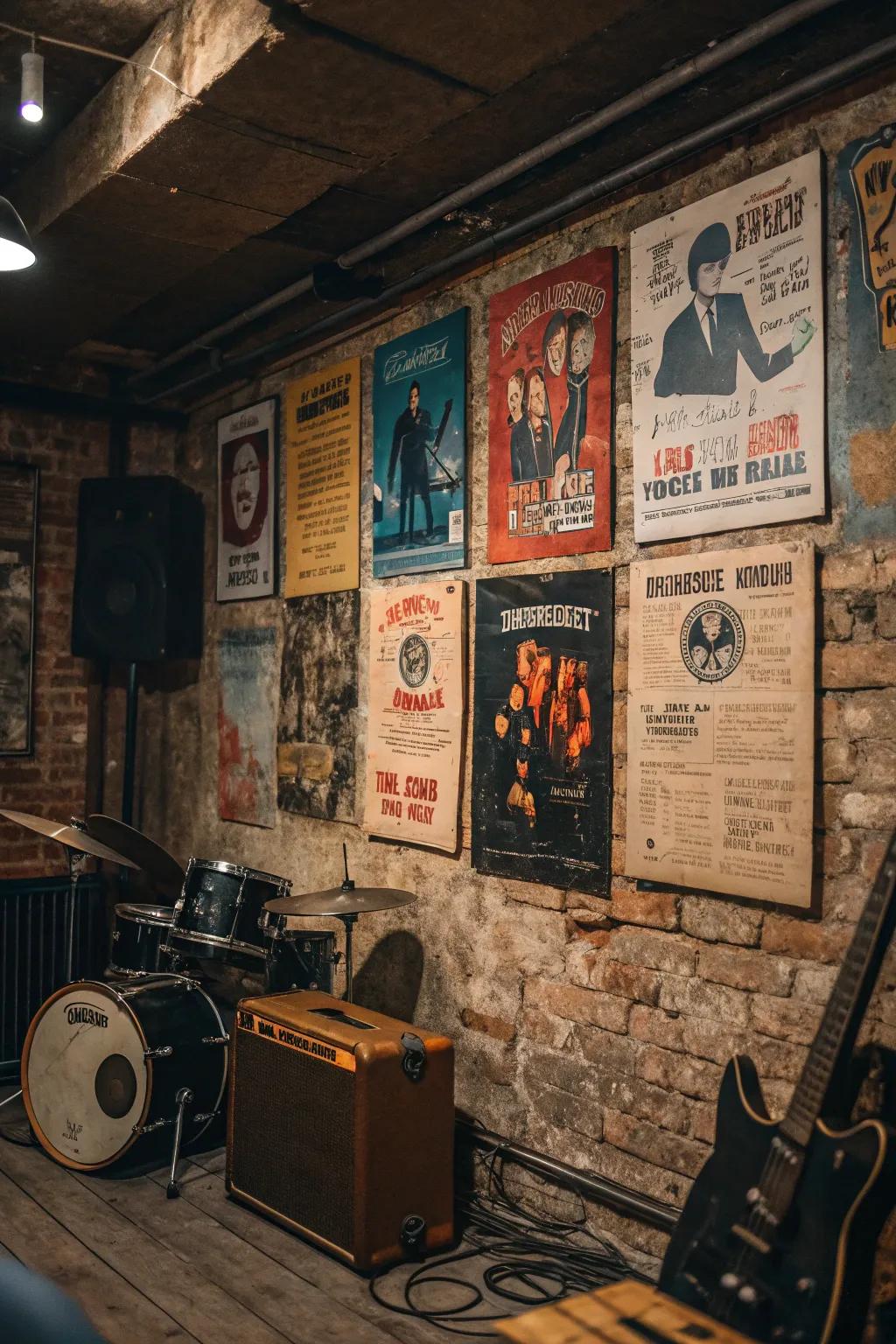 Band posters bring music history and flair to your space.