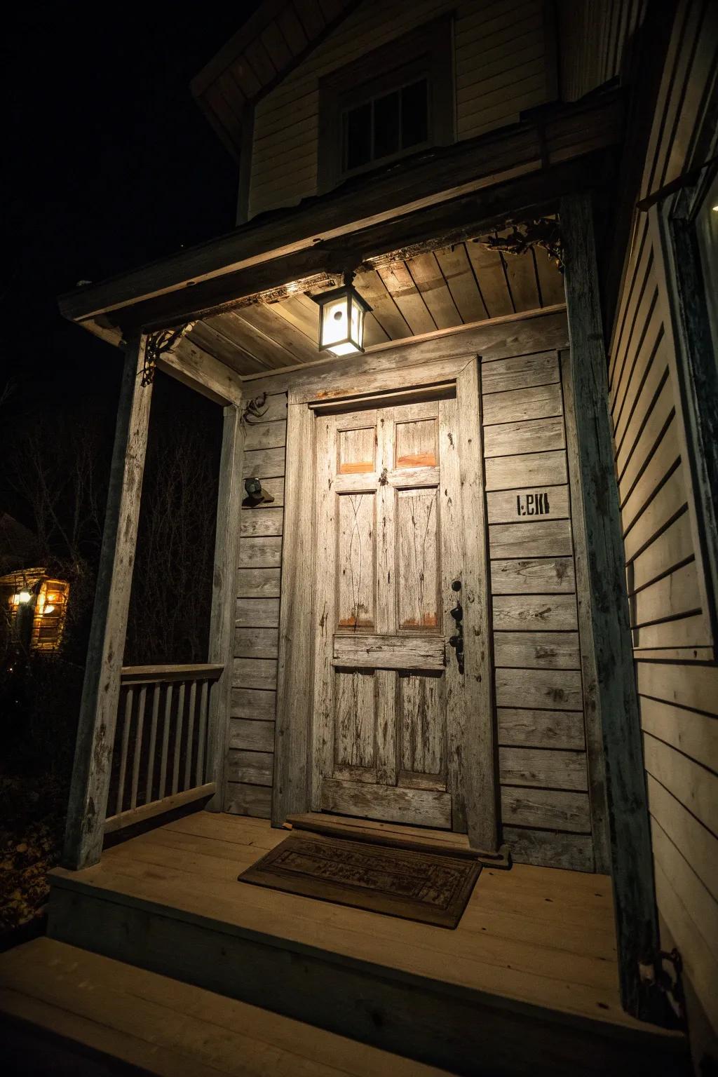 Morph your doorway into a specter residence utilizing inventive painting methods.