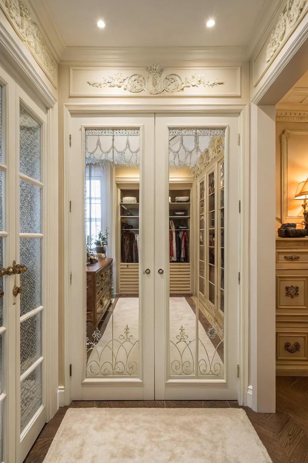 Introduce timeless refinement with parlor-style cupboard fronts.