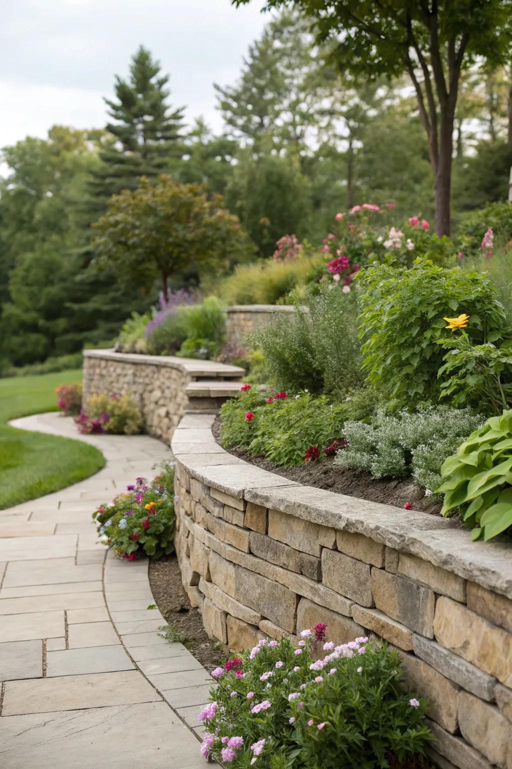 Barrier structures offer both practical support and elevated style for your garden.