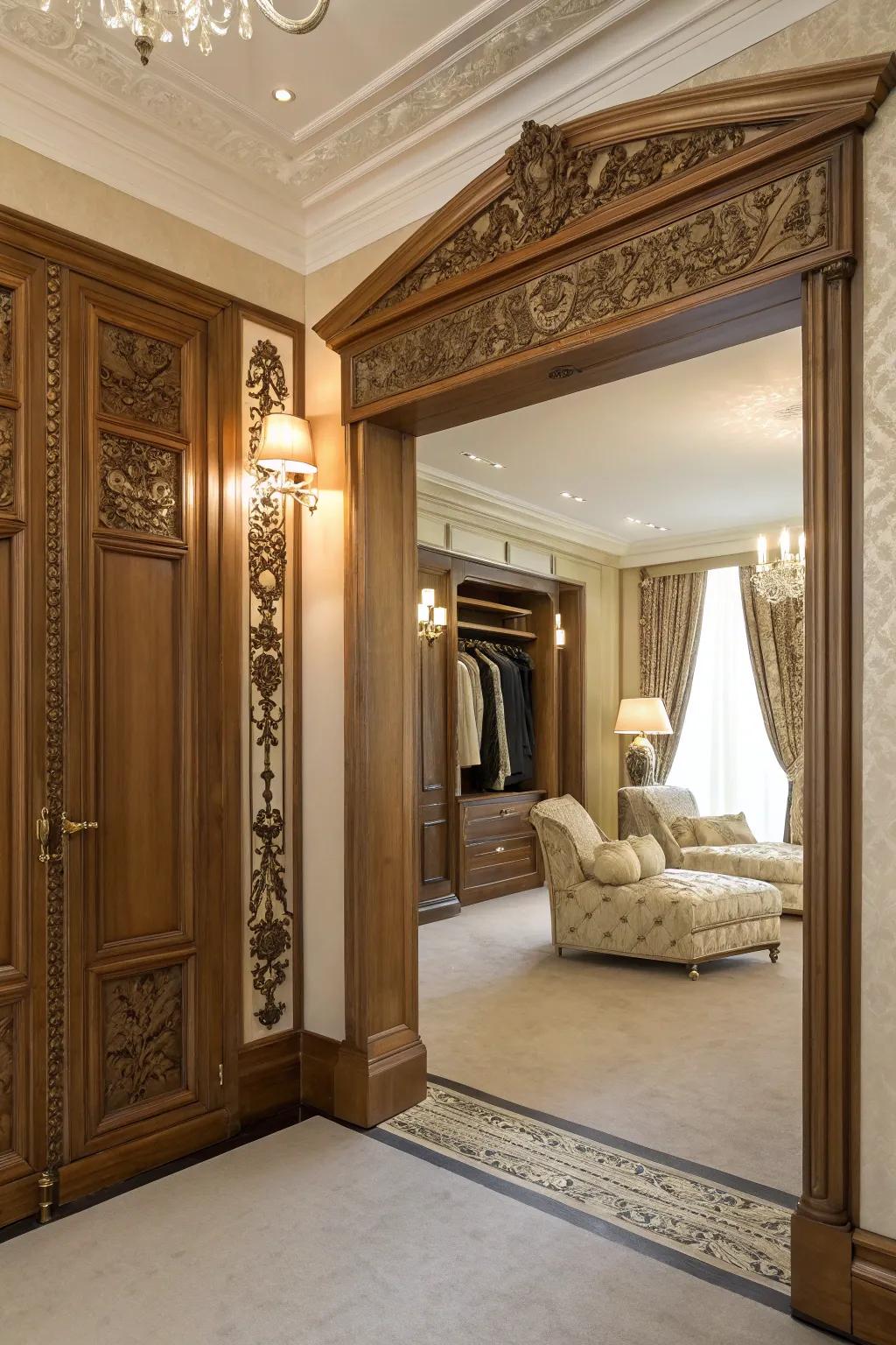 A wardrobe that leads to a secret space brings a touch of fantasy to your home.