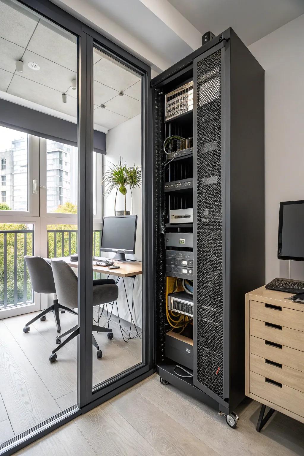 Keep your devices cool using an aerated design.