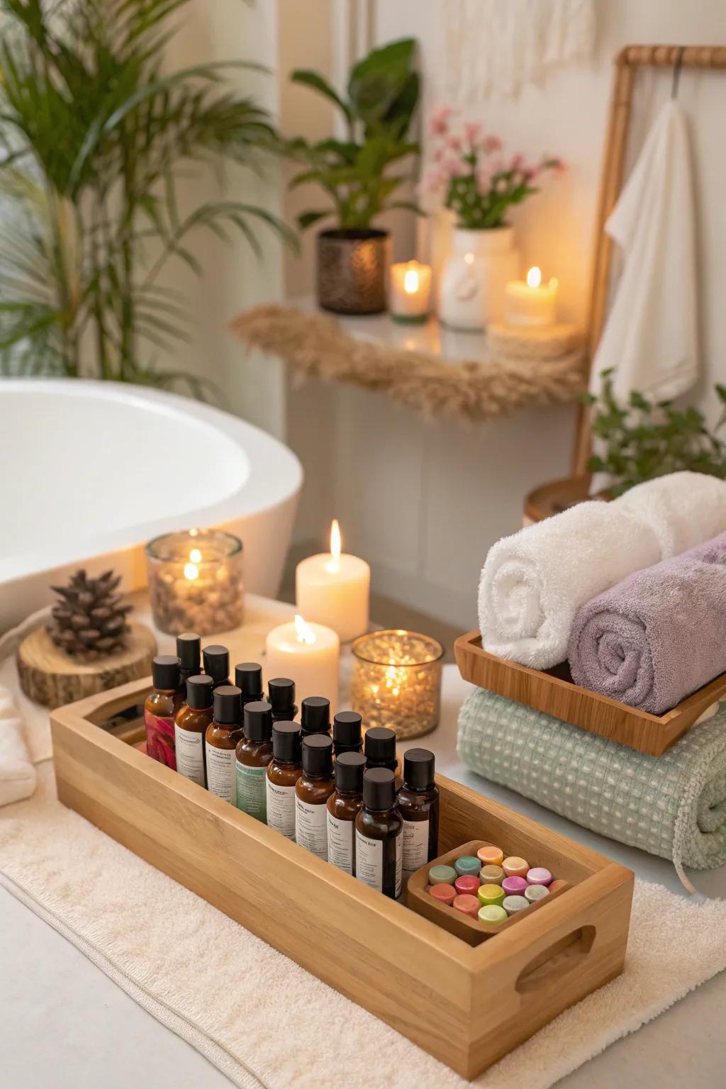 Mix your own custom scents at the essential nectar bar.