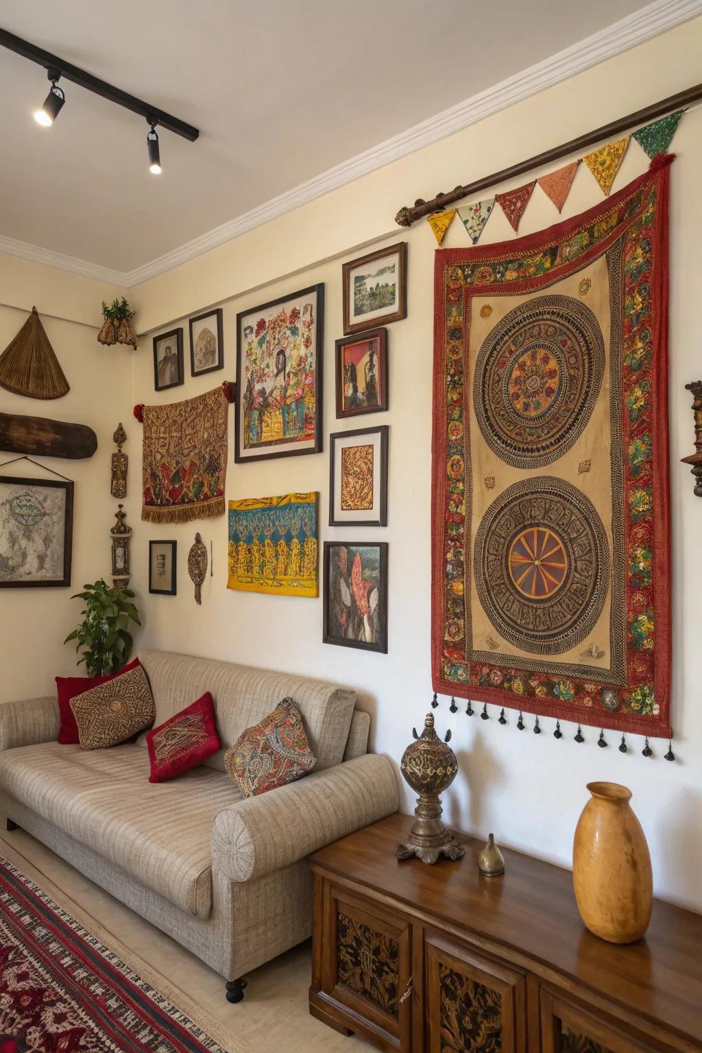 Customize your area using cultural embellishments and meaningful decorative elements.