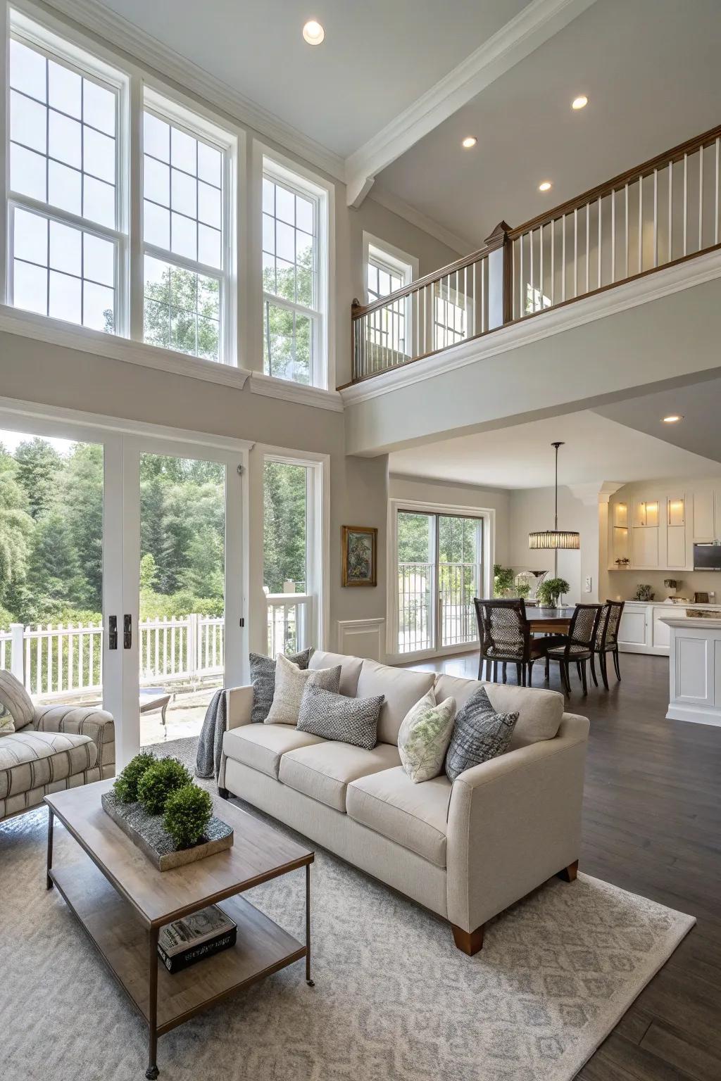 Create a cohesive look throughout your home by using a neutral shading scheme.