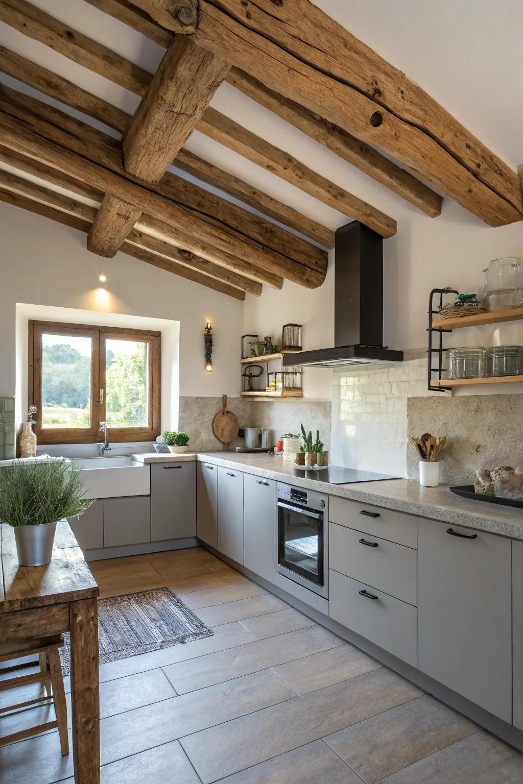 Modern rustic blends offer a perfect harmony of old and new.