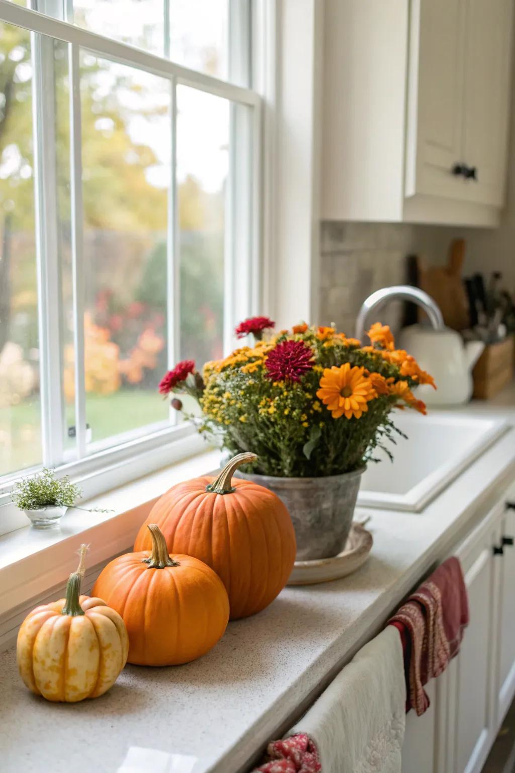 Seasonal accents maintain your kitchen's freshness and allure.