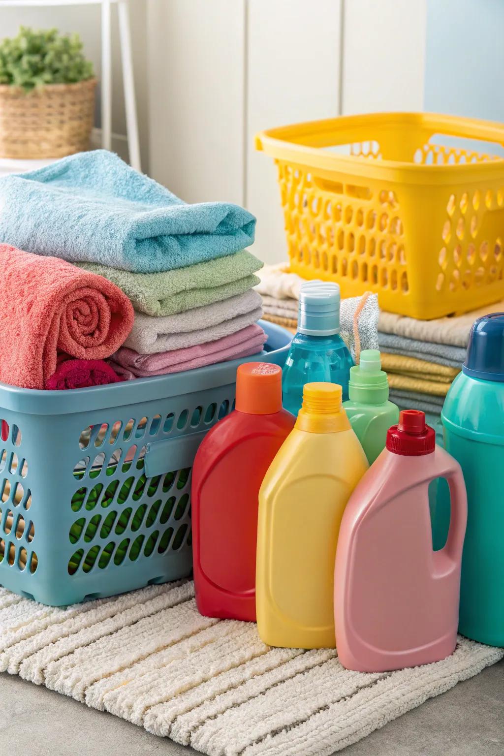 Create a visually appealing setup with coordinated colors.