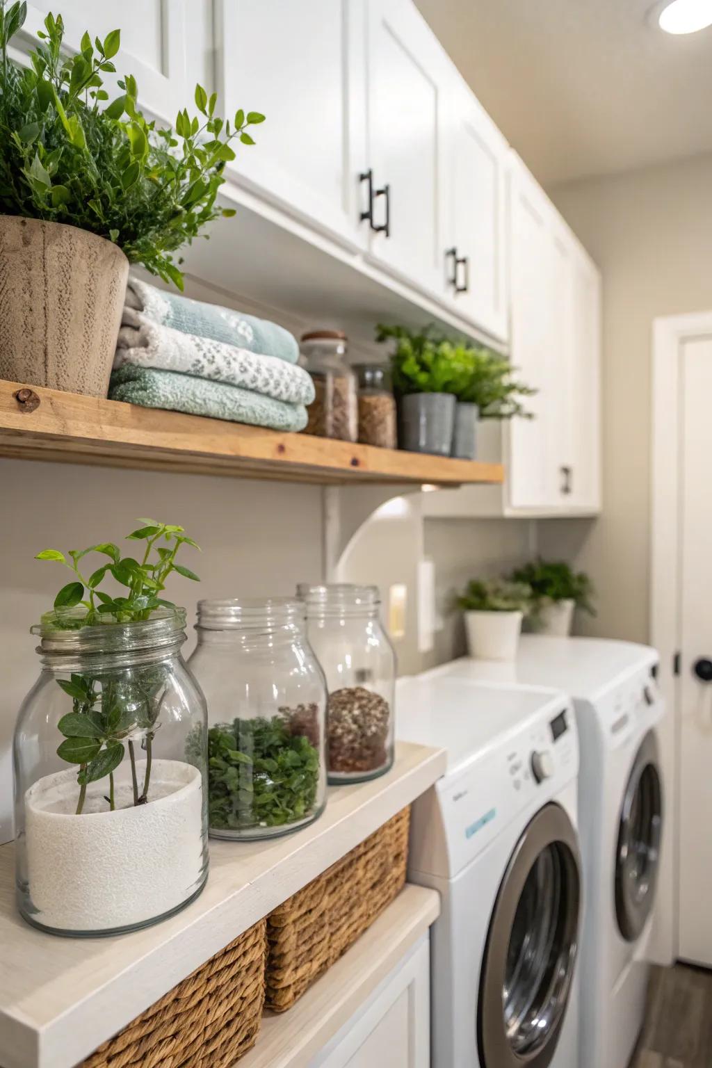 Verdure brings life and freshness to your laundry space.
