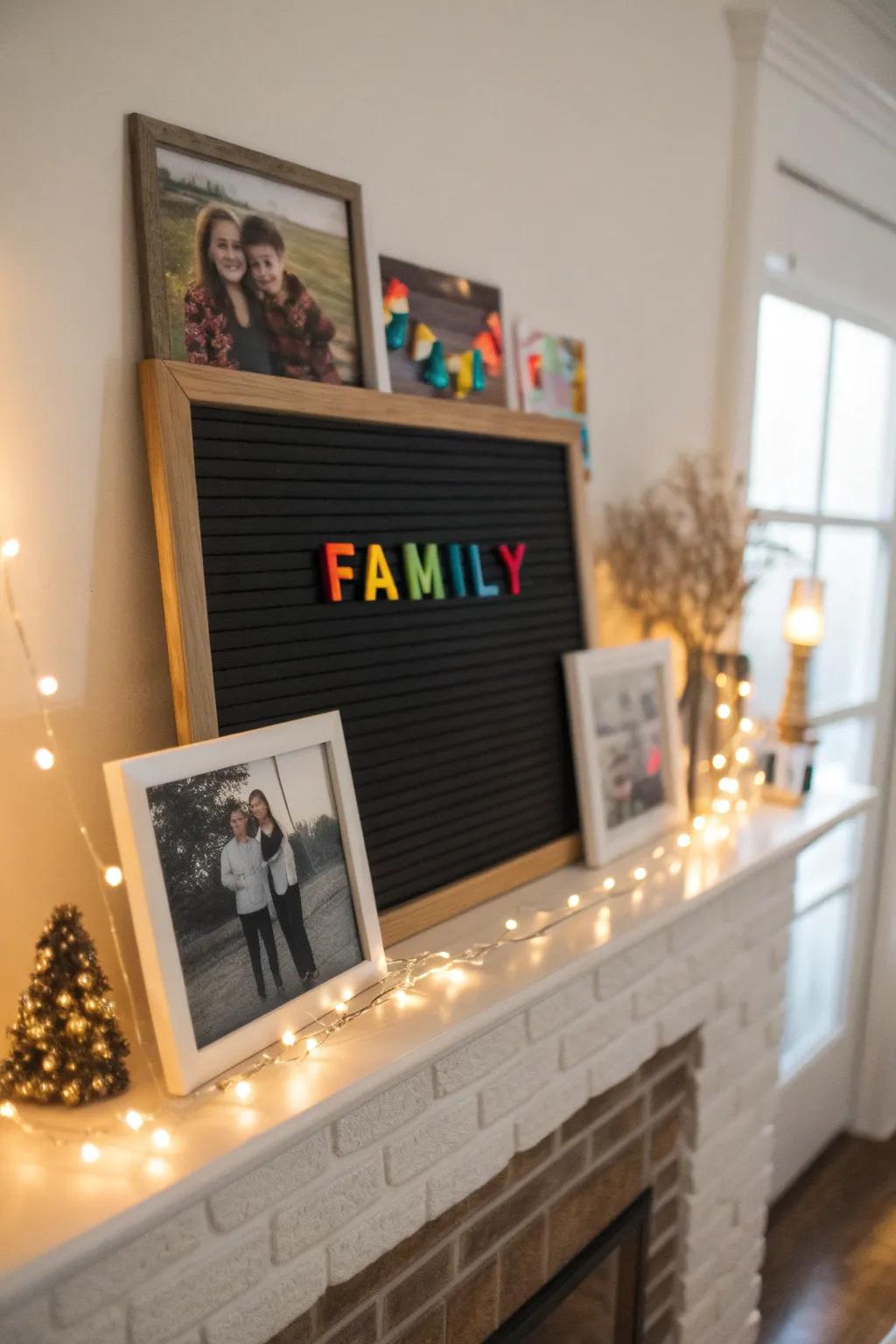 Declare momentous occasions with a uniquely personalized letter board.