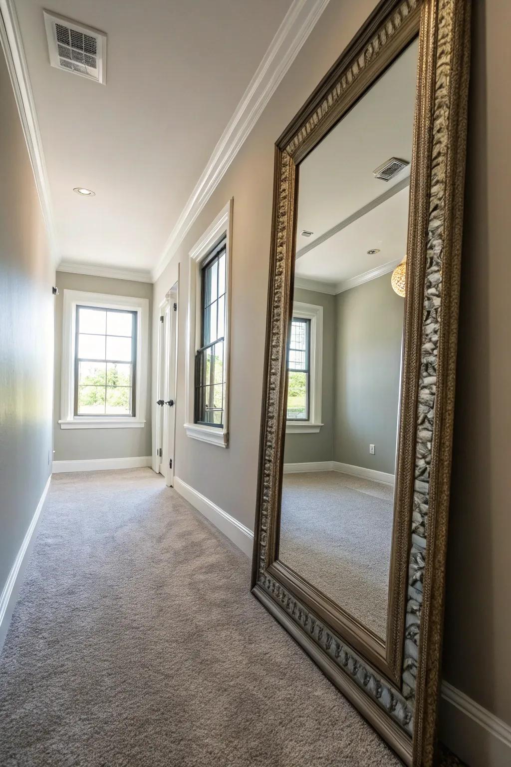 Reflective surfaces proficiently expand illumination, engendering a brighter and more capacious sensation.