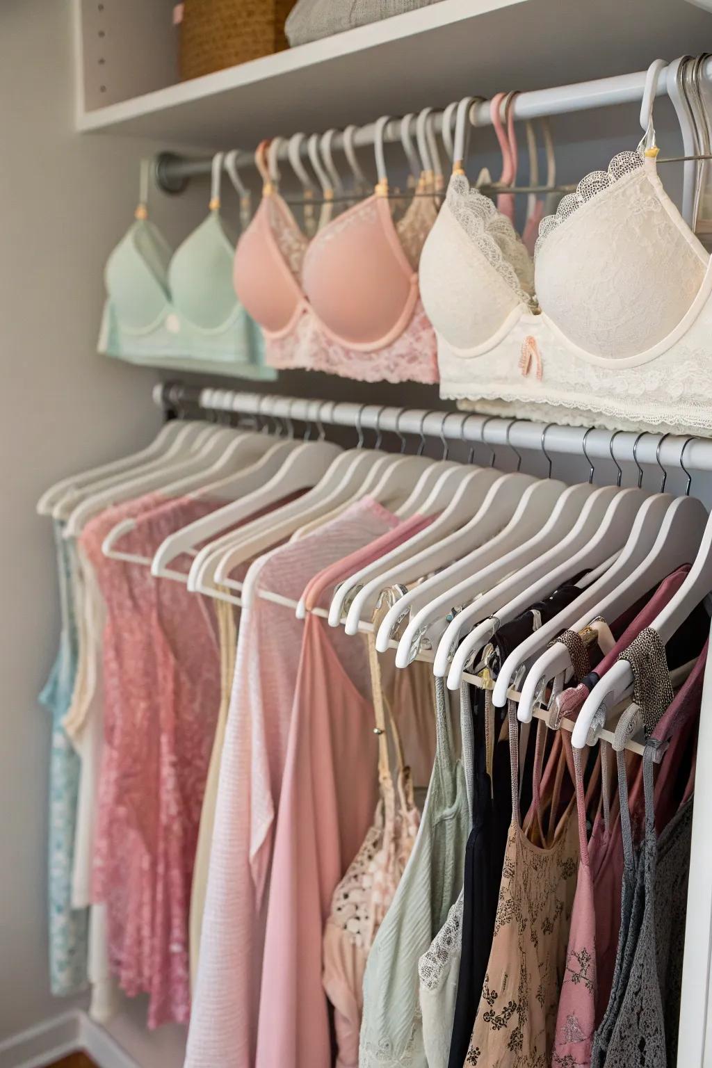 Extendable rods are perfect for a versatile and non-invasive hanging solution.
