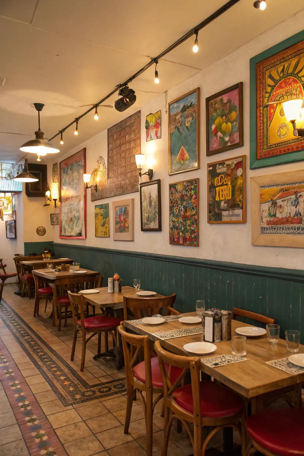 Local art injects unique character and supports artists.