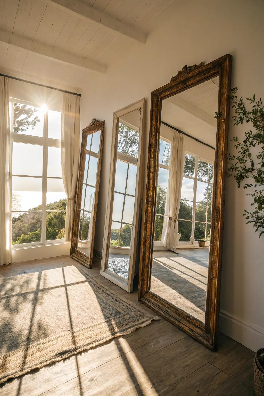 Glasses can boost natural light, enhancing the radiance of your home.