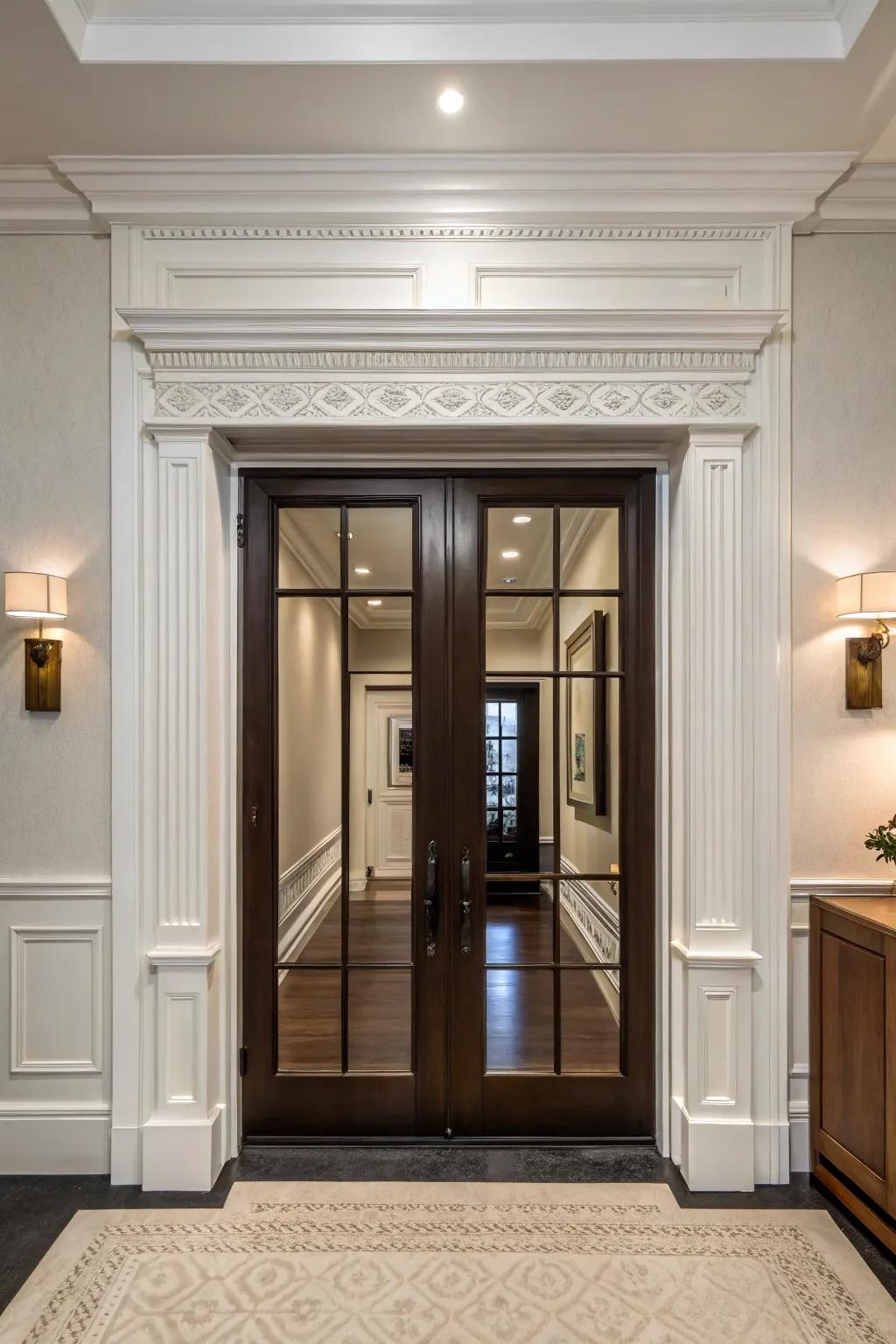 Symmetrical frames infuse harmony into your d&eacute;cor.