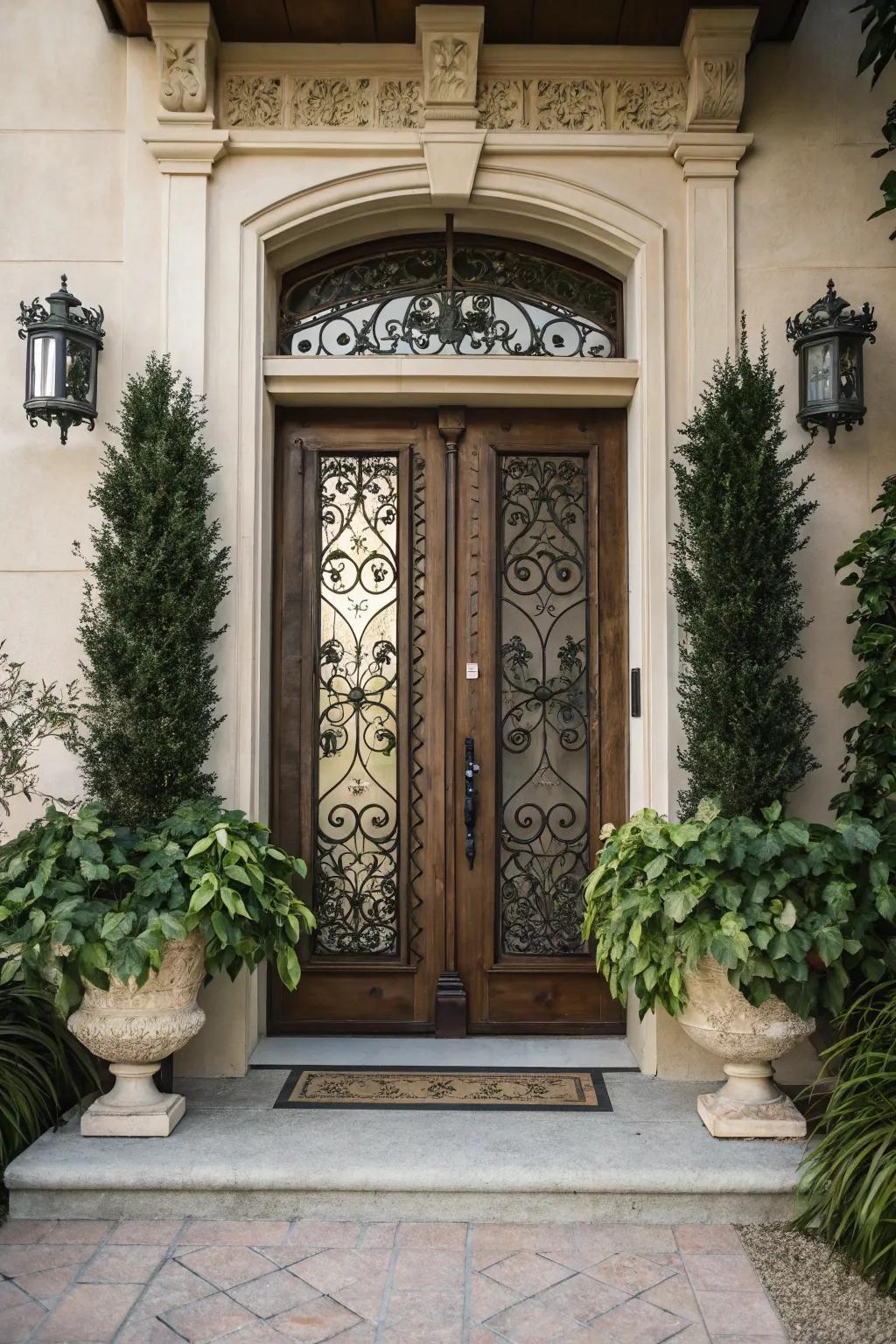 Symmetrical designs suggest balance and order.