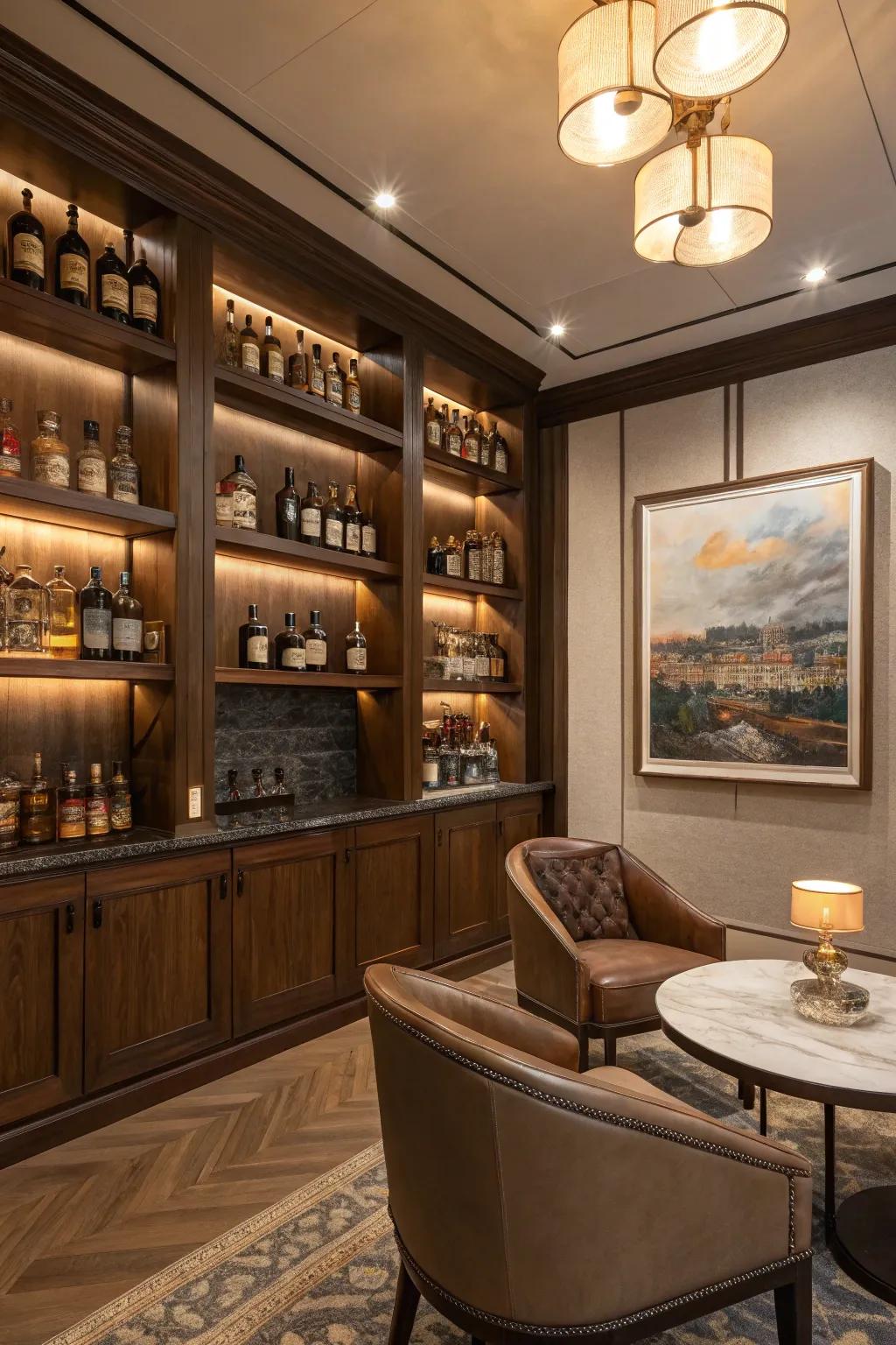 Art adds a personal touch and elevates the room’s character.