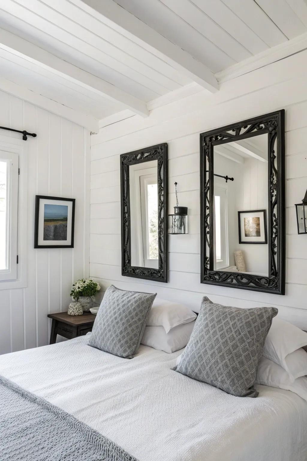 Two-tone details create striking contrast.