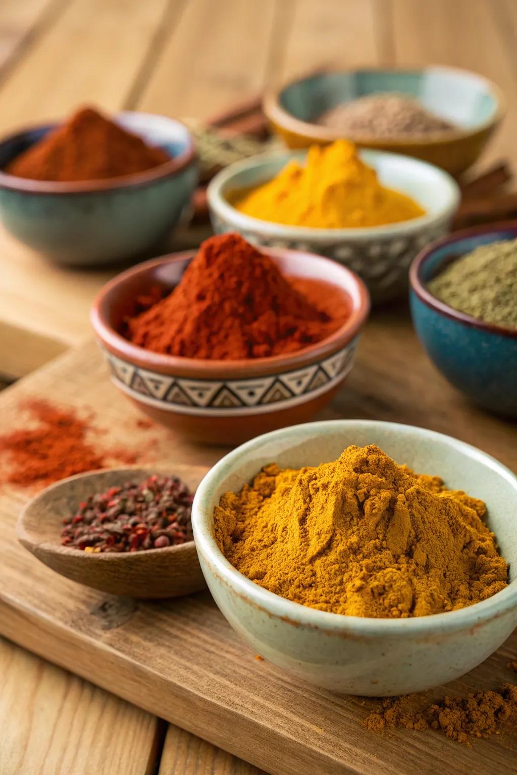 A cornucopia of spices, transporting the soul of Morocco into your cooking.