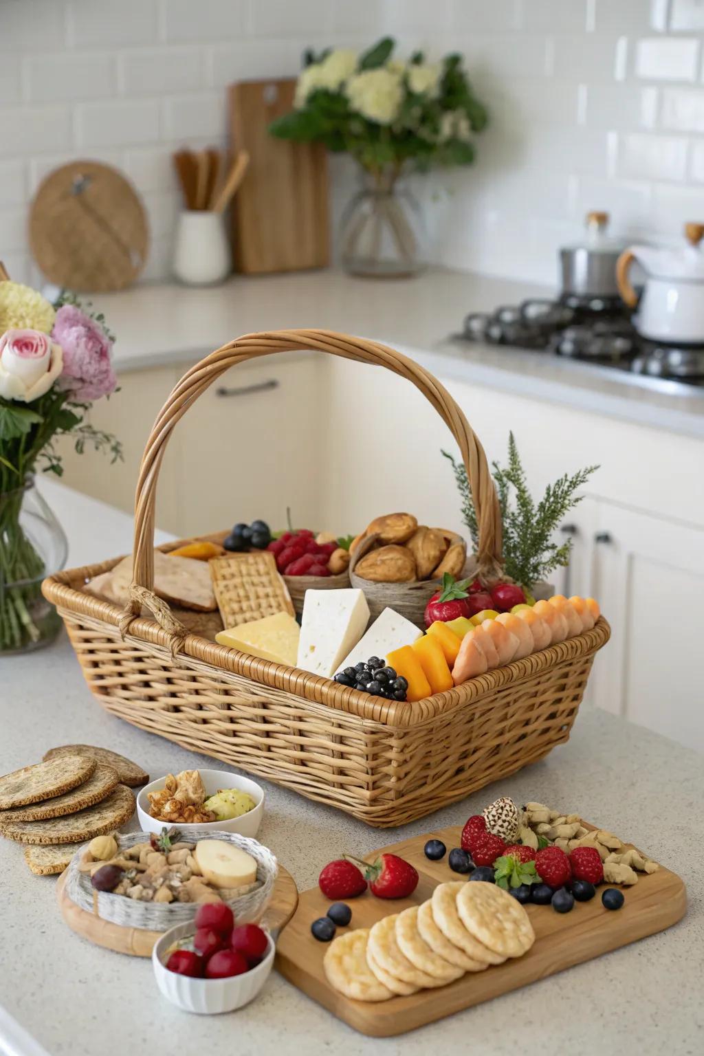 A gourmet package packed with savory treats to commemorate new beginnings.