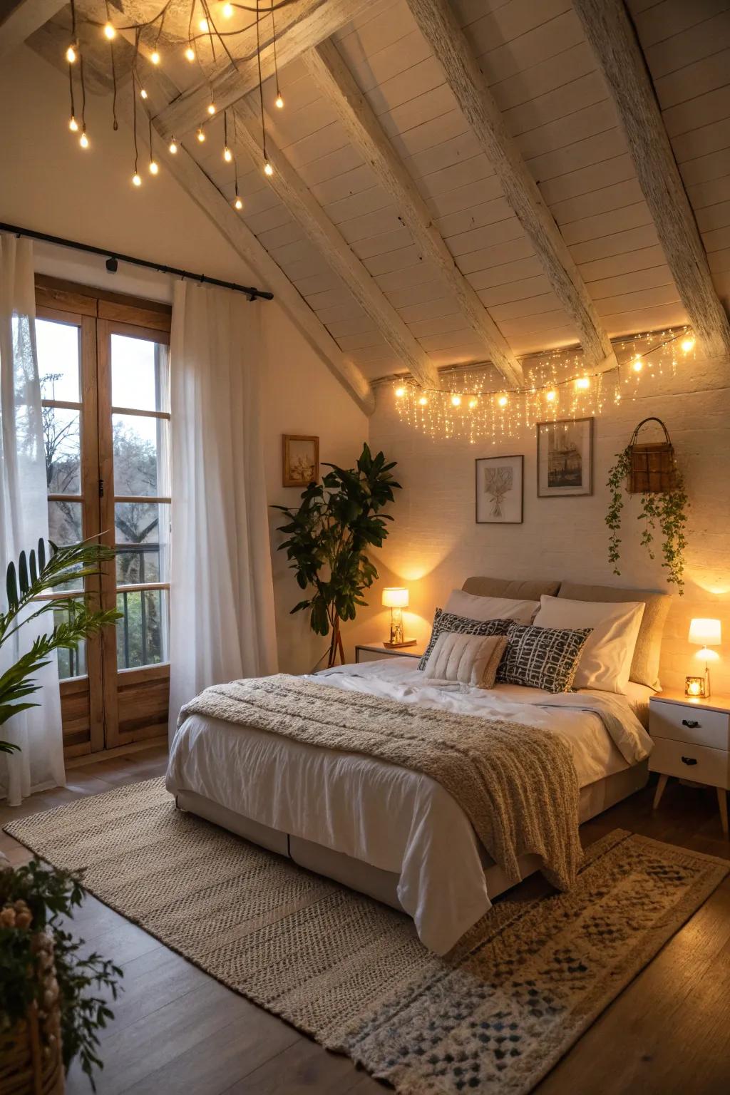 Soft lighting creates a welcoming and cozy atmosphere.