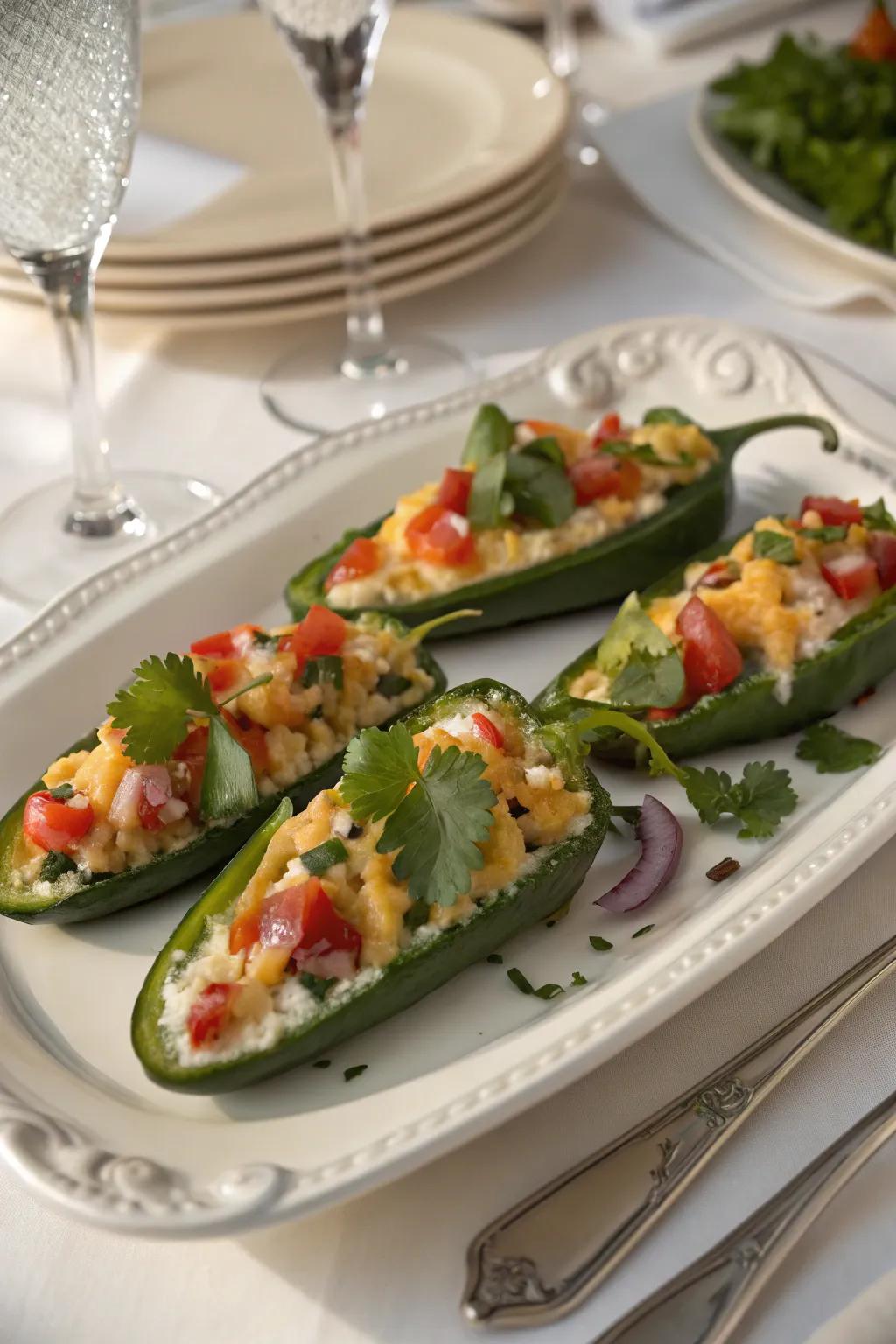 Turn up the heat this Thanksgiving with stuffed jalapeños.