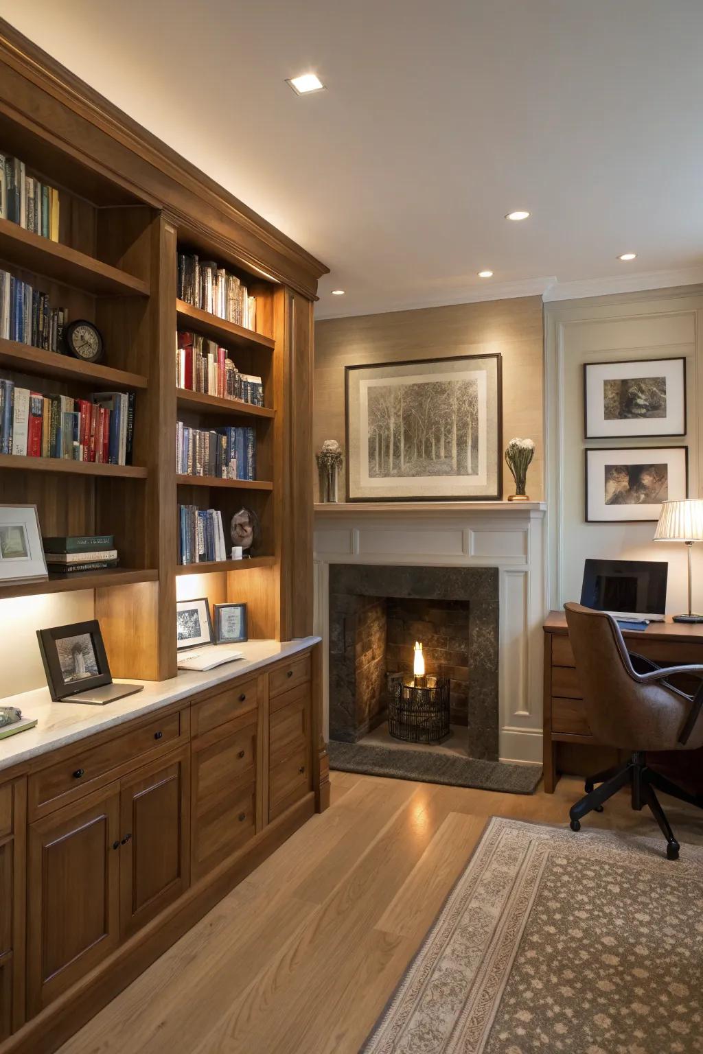 Fitted shelves step up the useability and style.