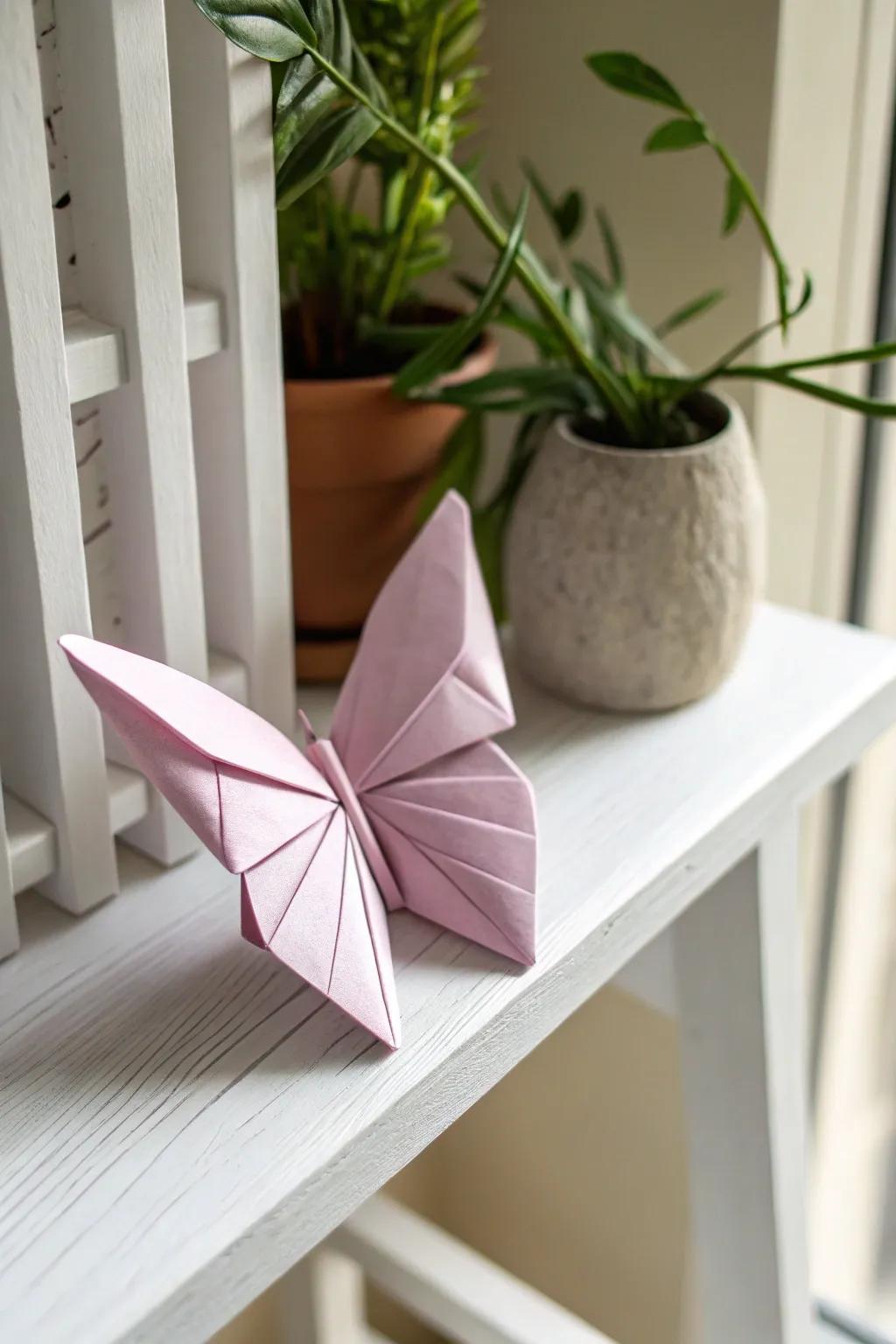 Transform your space with the allure of a handcrafted paper flutter.