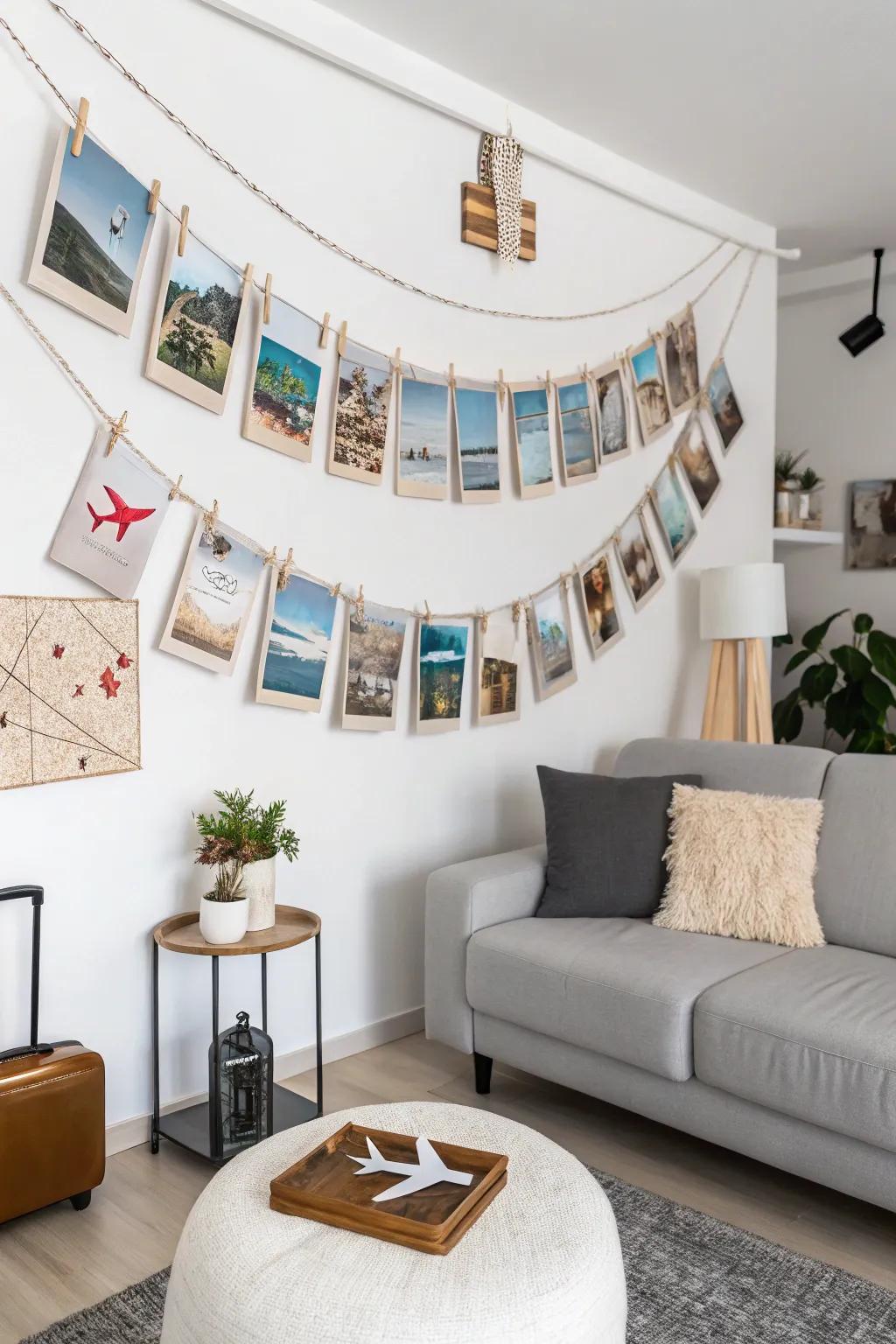 A travel memories banner showcasing adventure photos.