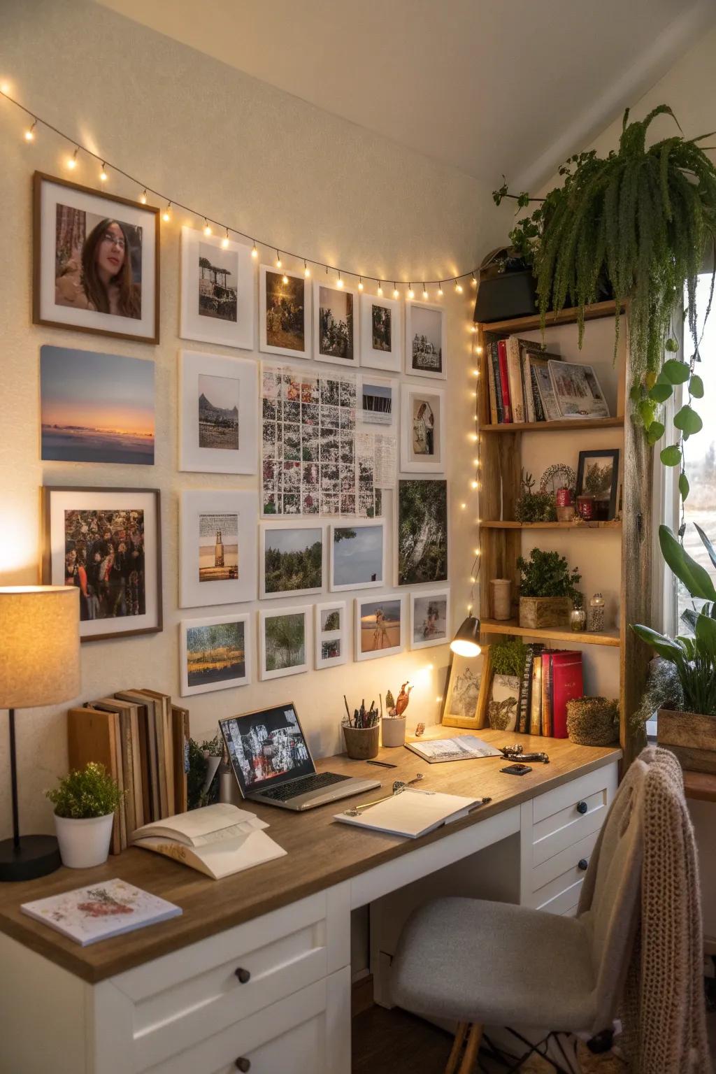 Enrich depth with sayings in your photo display.