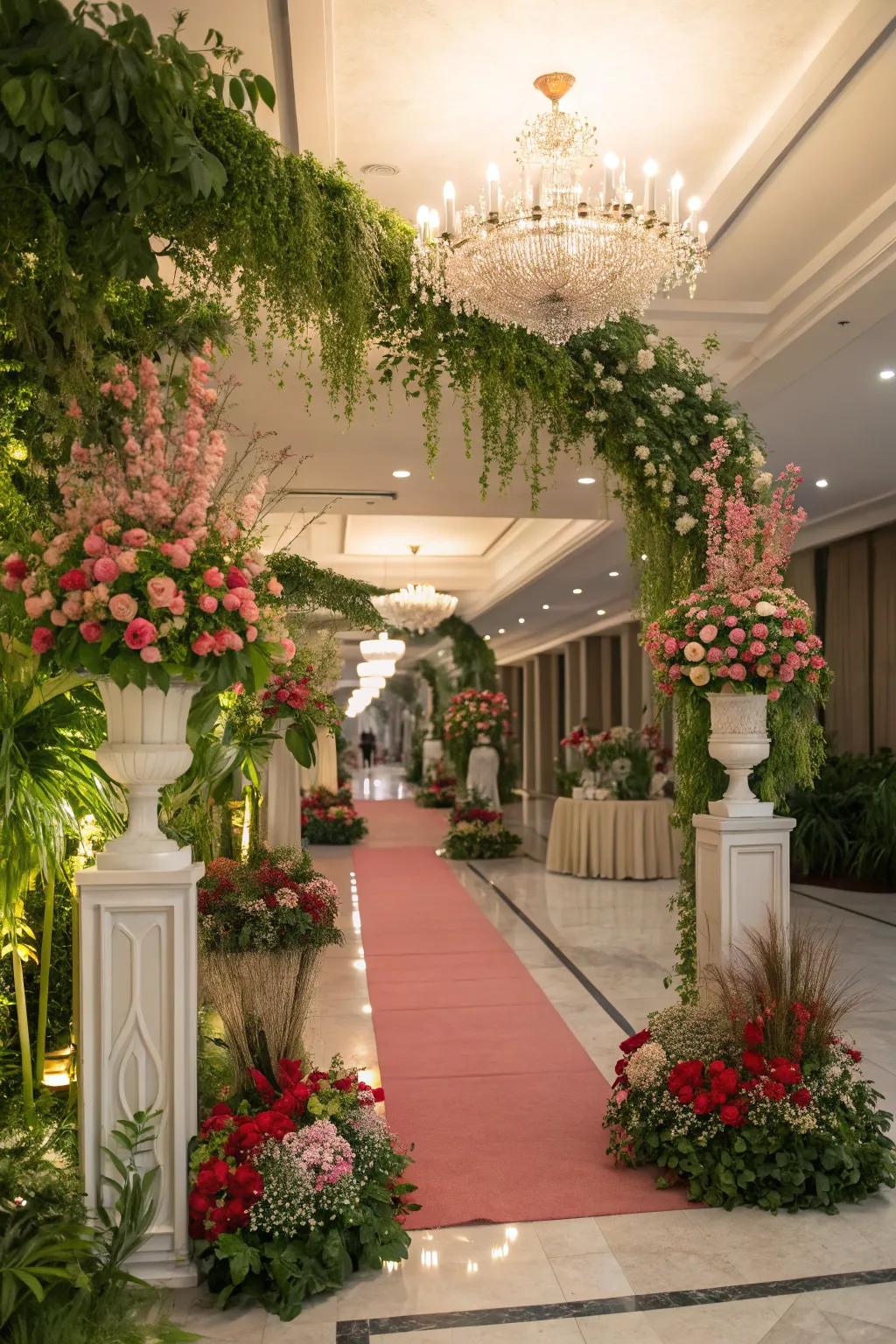 Convey a revitalizing elegance with prolific floral designs.