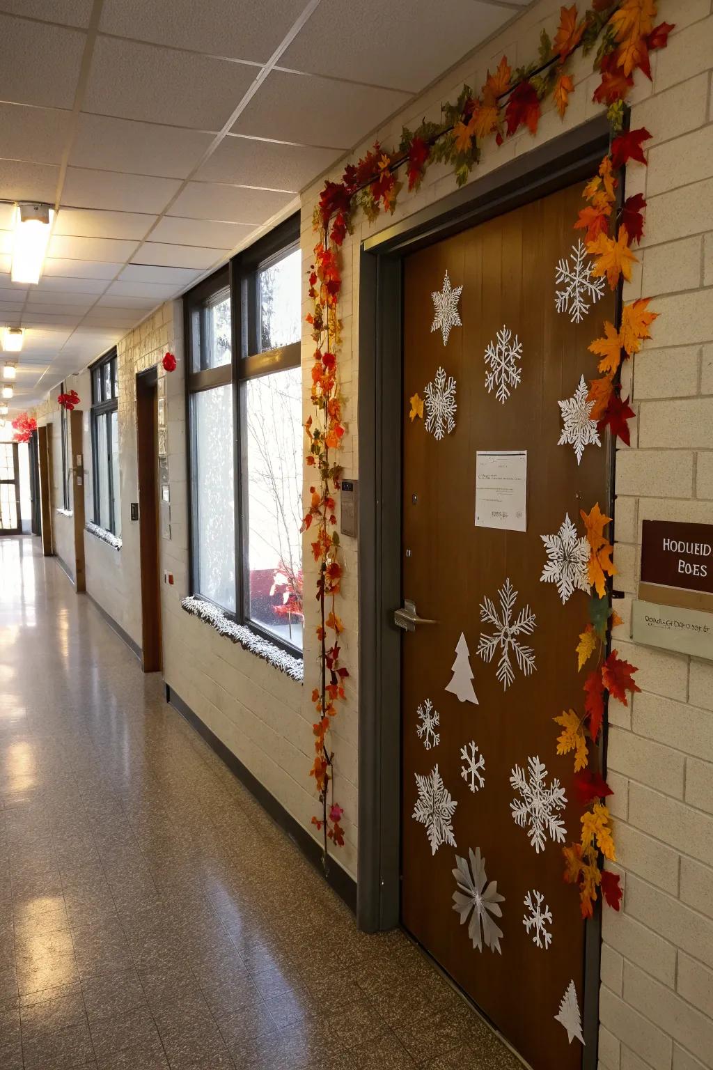 Celebrate each season with festive door decor.