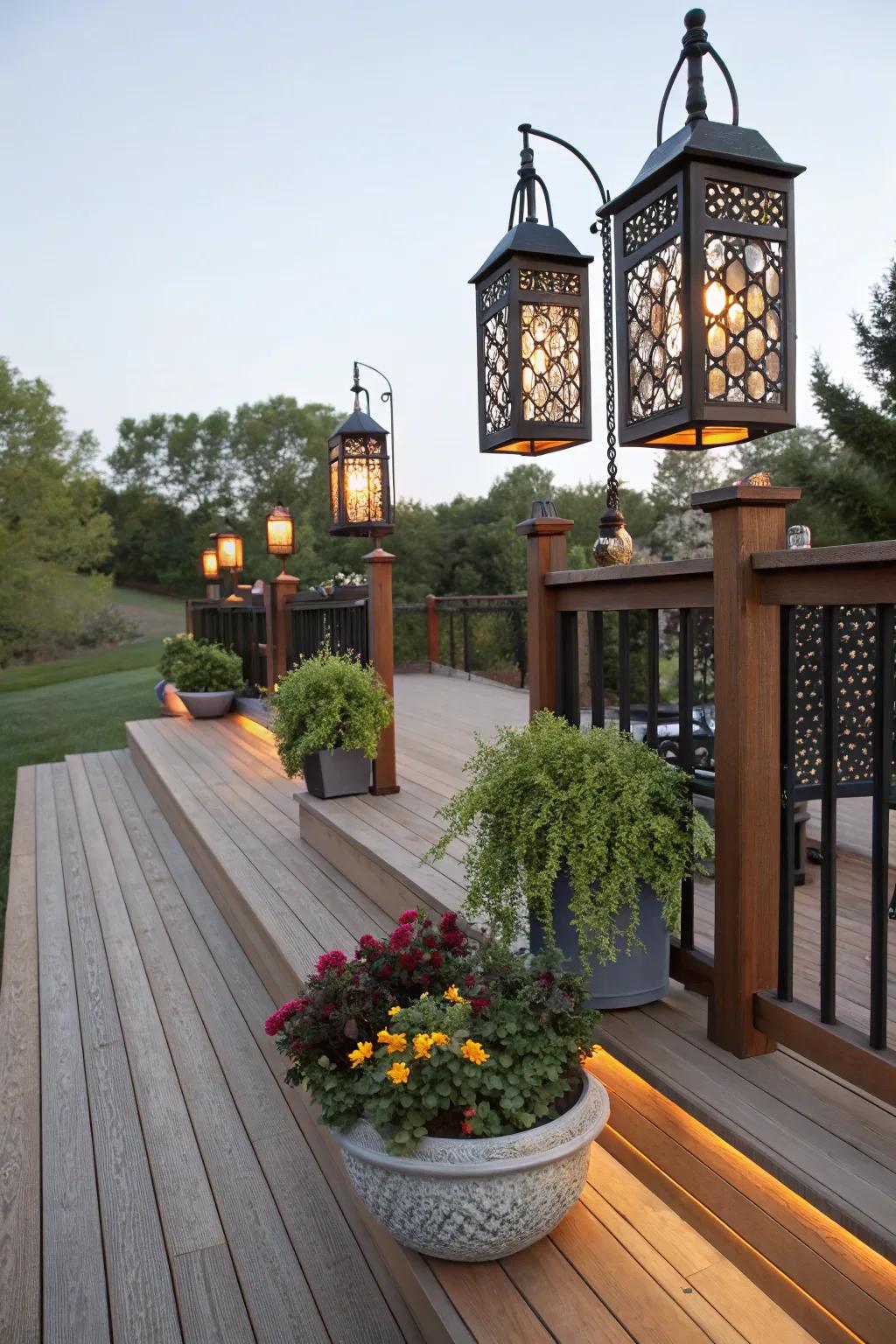 Refine your deck through captivating ornamental components.