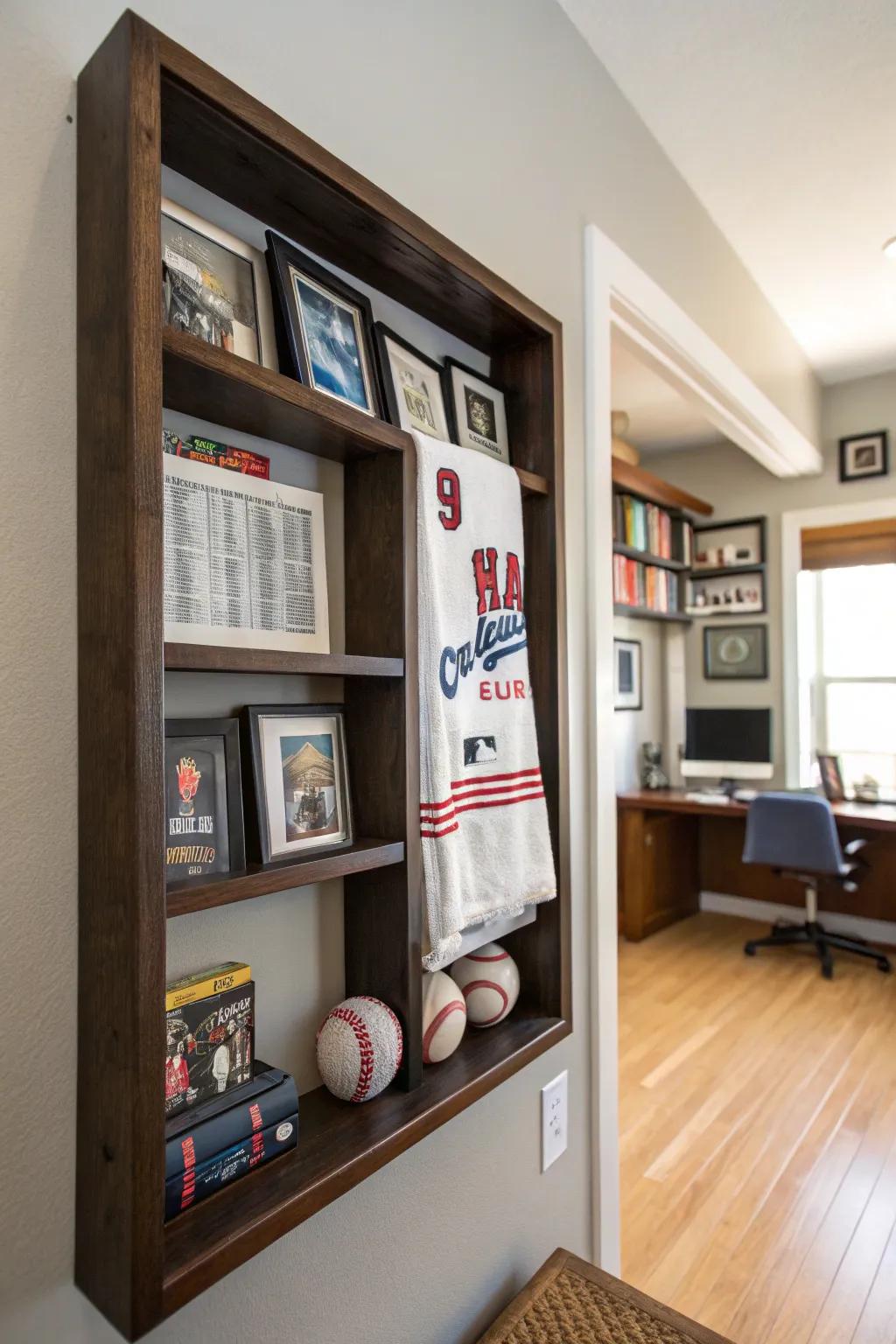 Communicate a story with a shadow box display.