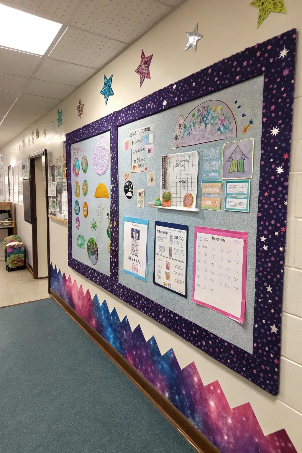 Cosmic surrounds append an enchanting enclosure to your presentation.