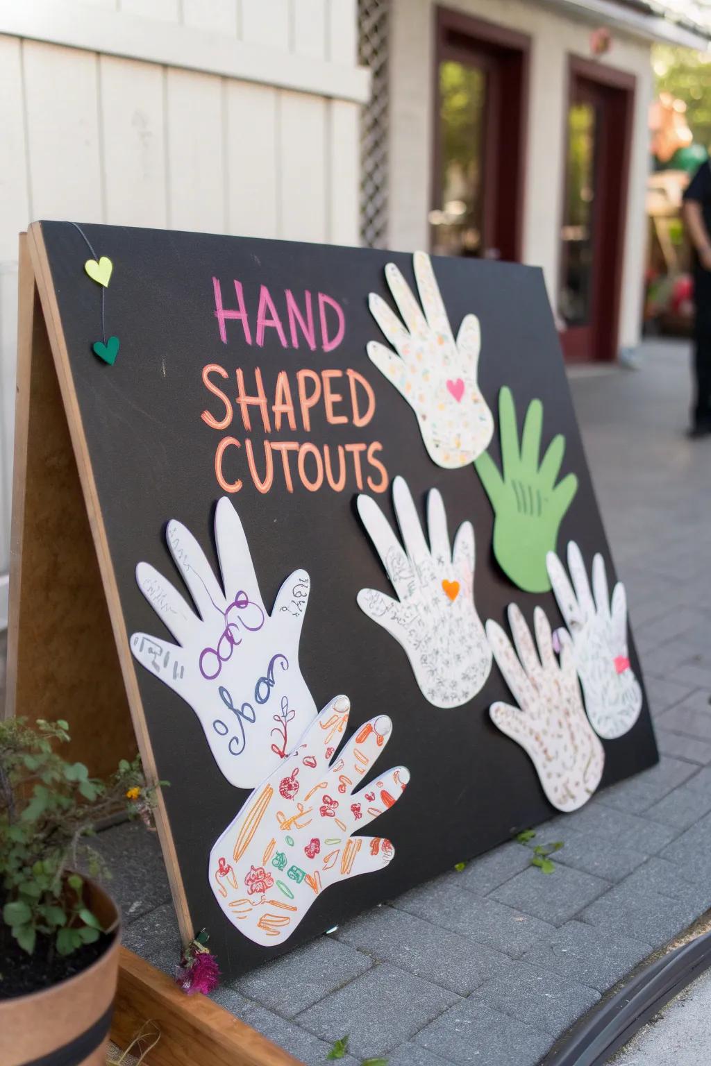 Hands of appreciation creating a supportive atmosphere.