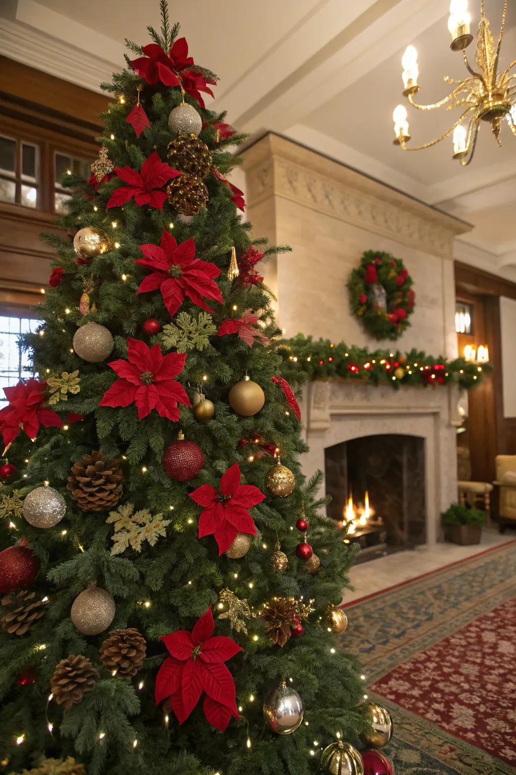 Christmas stars infuse a natural elegance to the Christmas tree.