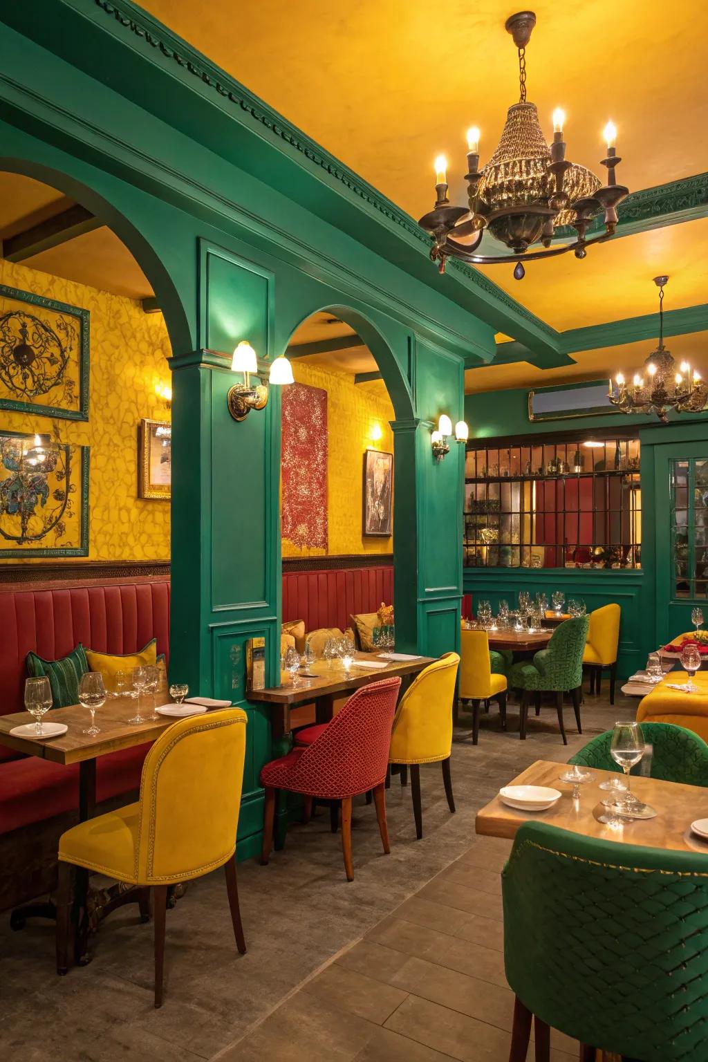 Strong colors combine vibrancy and character.