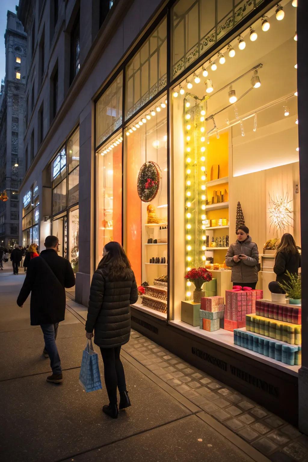 An attention-grabbing exterior showcase illuminated to perfection.