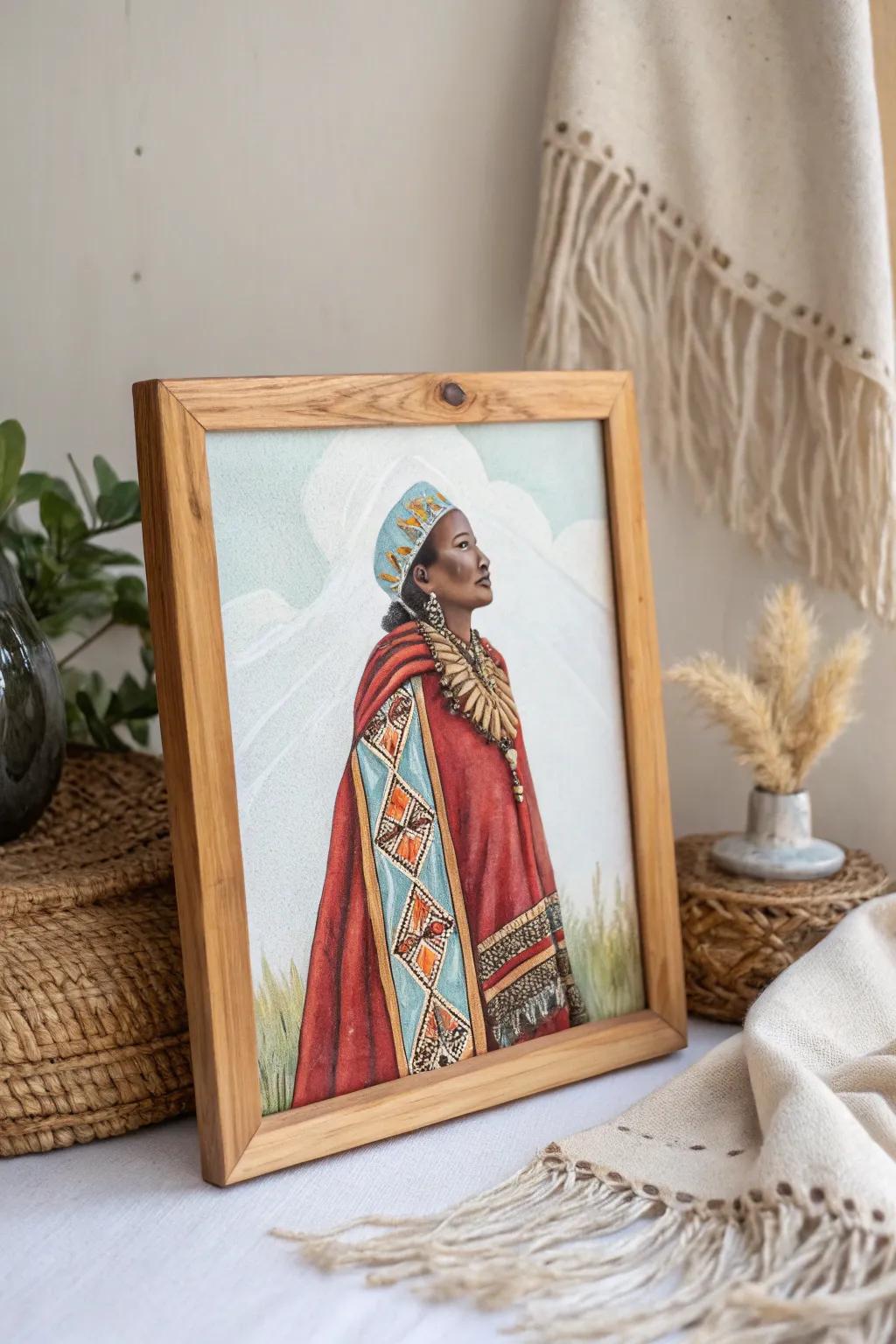 Elevate your environment by integrating sophisticated and historical aspects using reverse glass art.